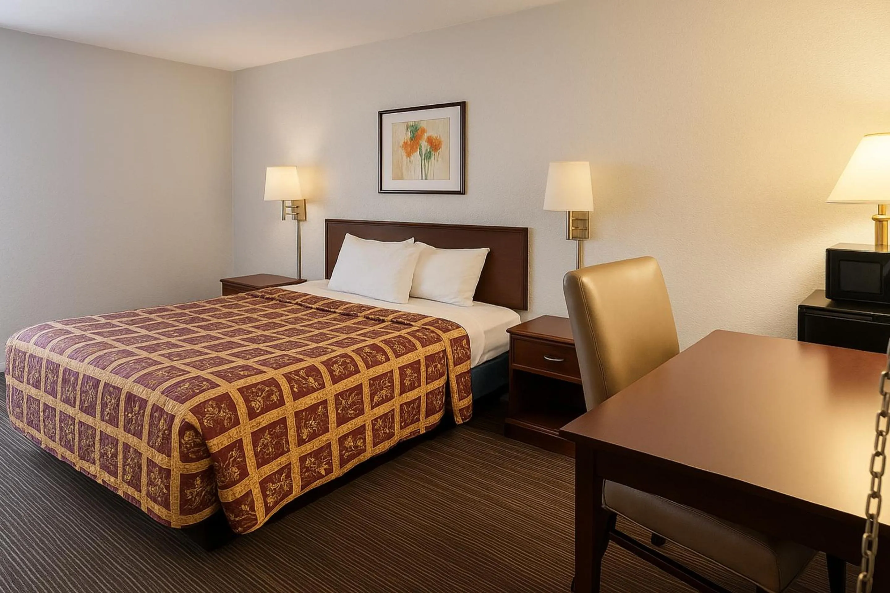 Bedroom, Bed in Key Inn Roseville