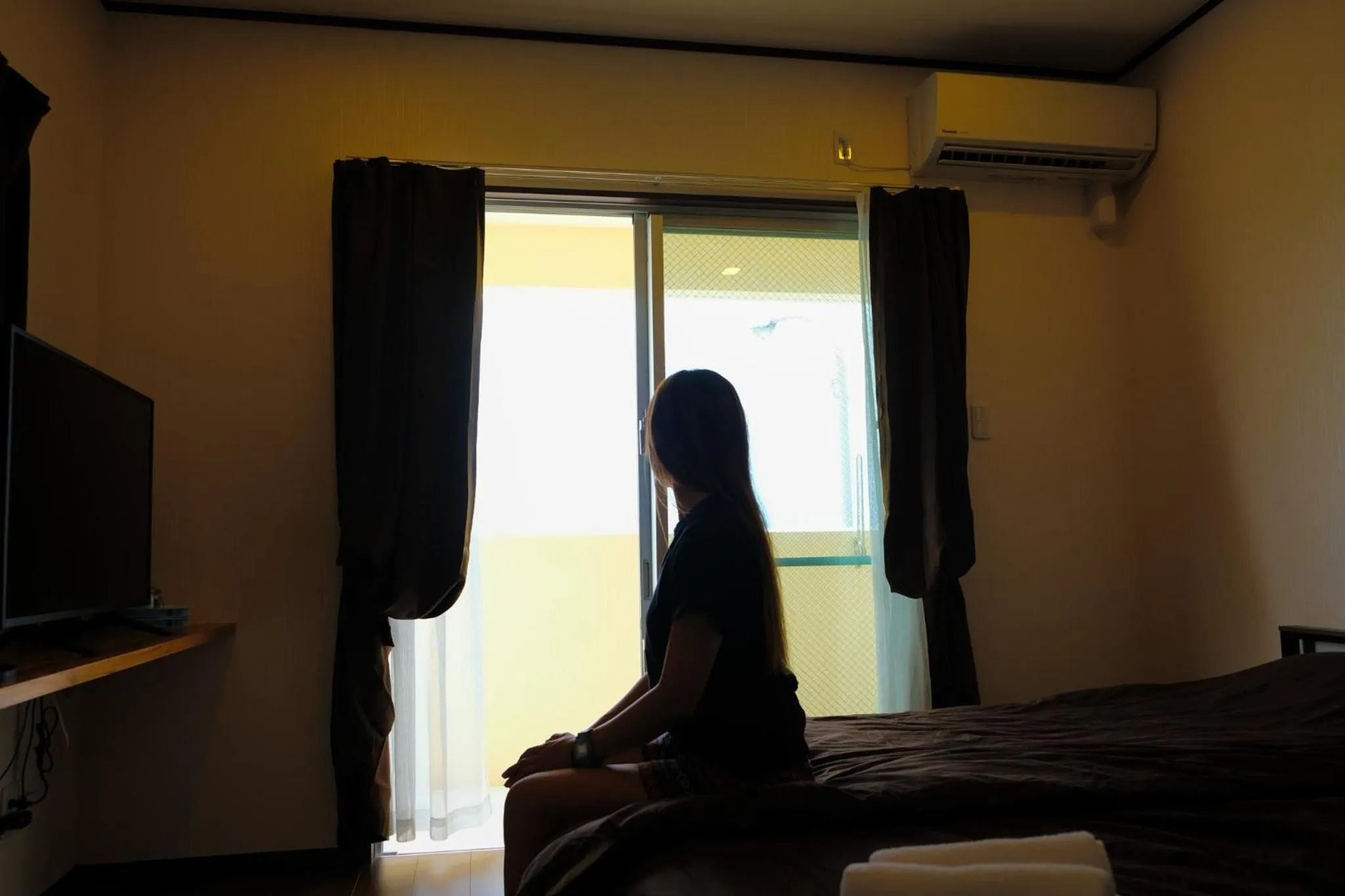 Bedroom in Blue Entrance