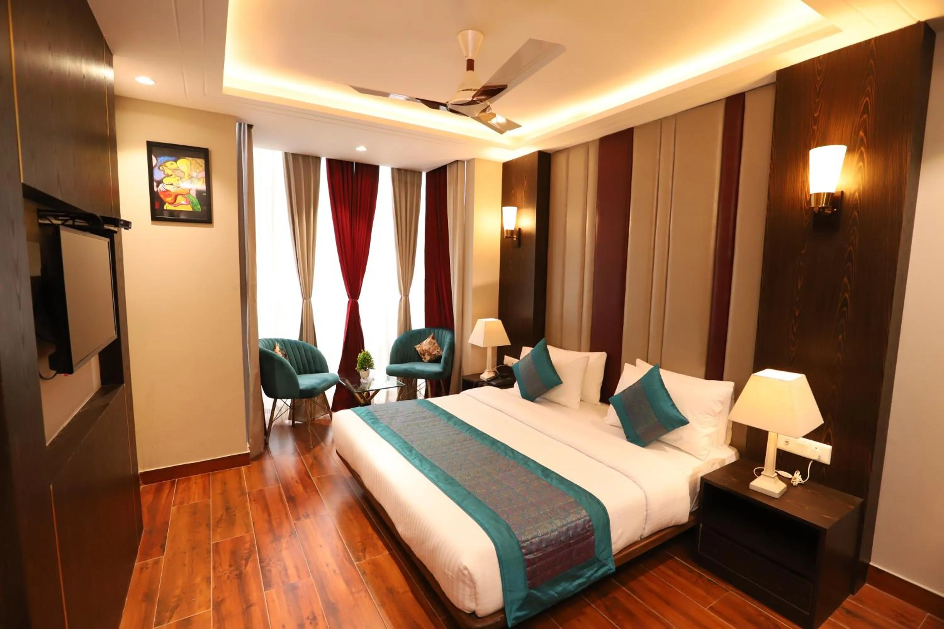 View (from property/room), Bed in Hotel The Magic Tree - Paharganj New Delhi