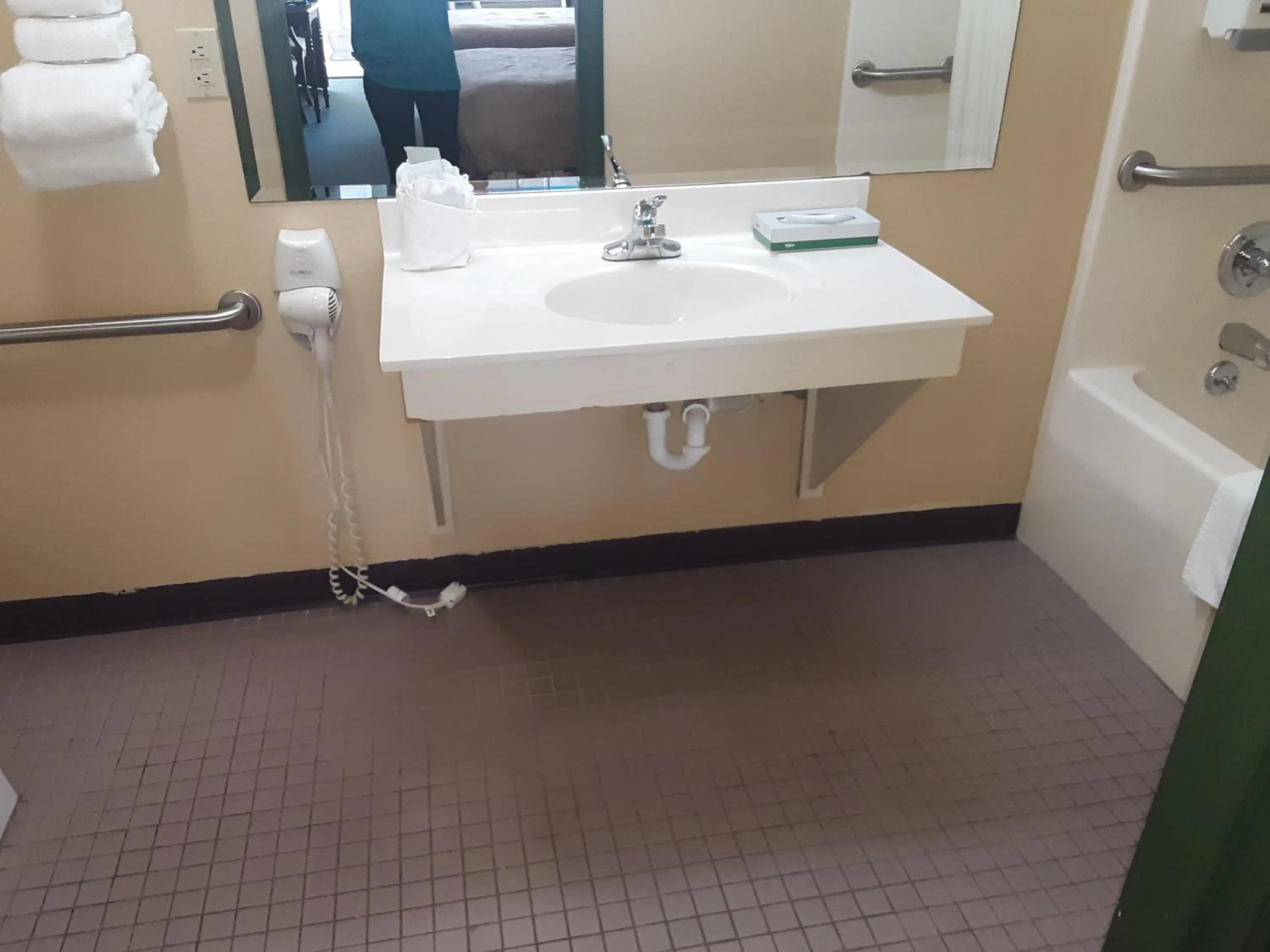 Bathroom in Angel Inn Near IMAX, a Travelodge by Wyndham