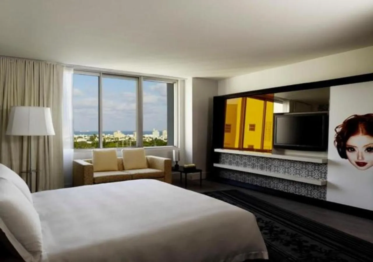 Bed in Mondrian South Beach