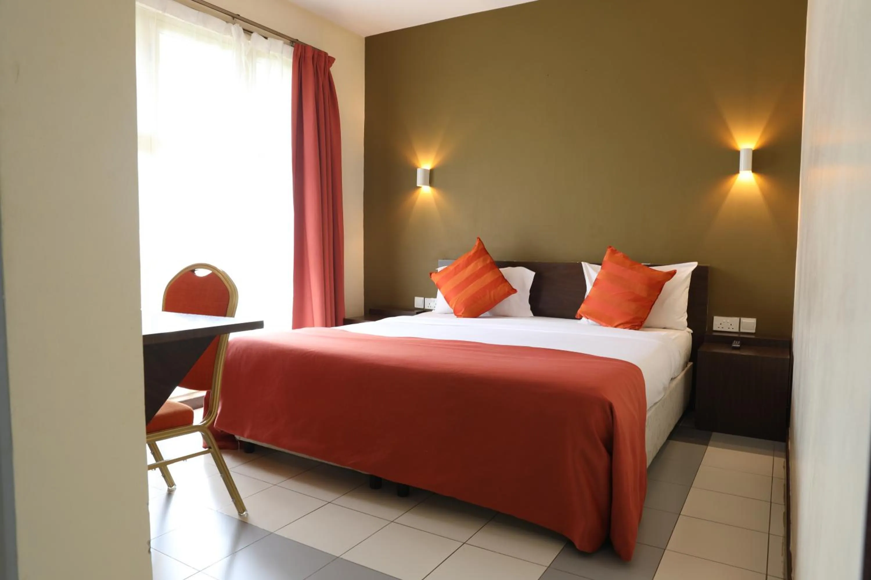 Bed in Qaribu Inn Boutique Hotel Nairobi