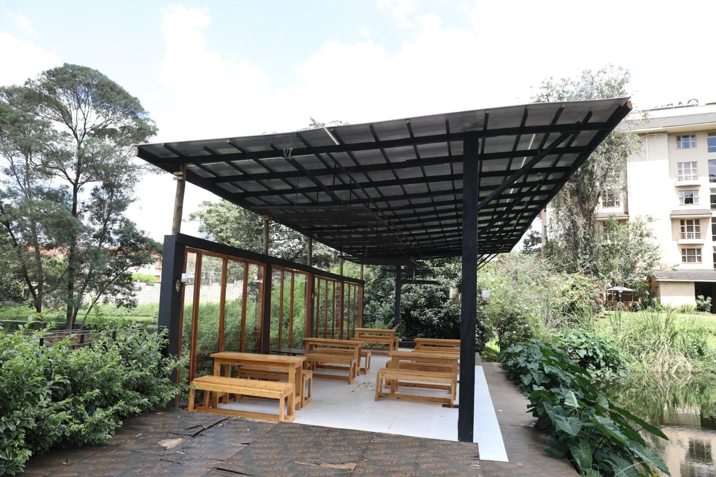 Property building in Qaribu Inn Boutique Hotel Nairobi