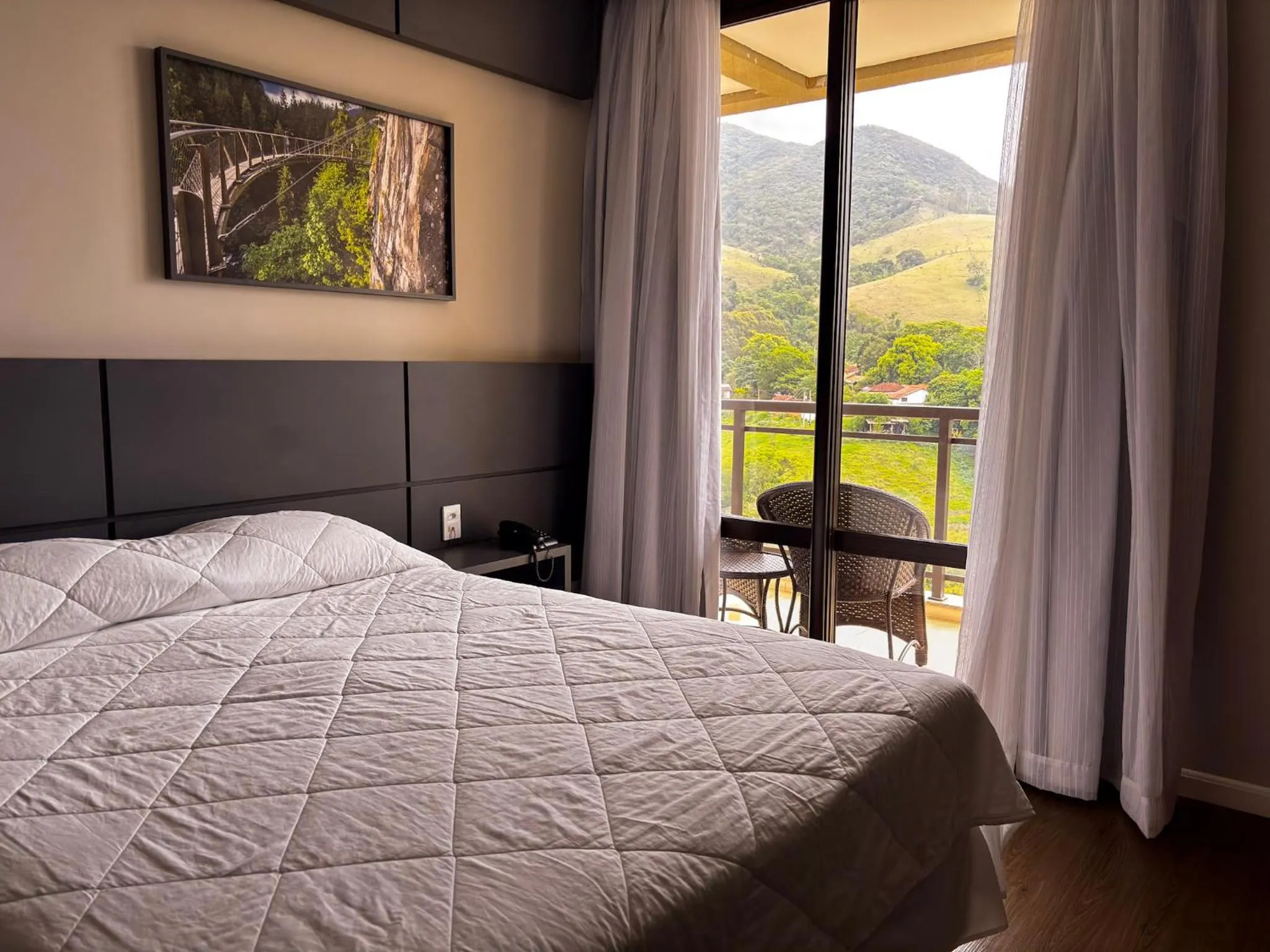 Bed in Hotel Chalés Capitanias