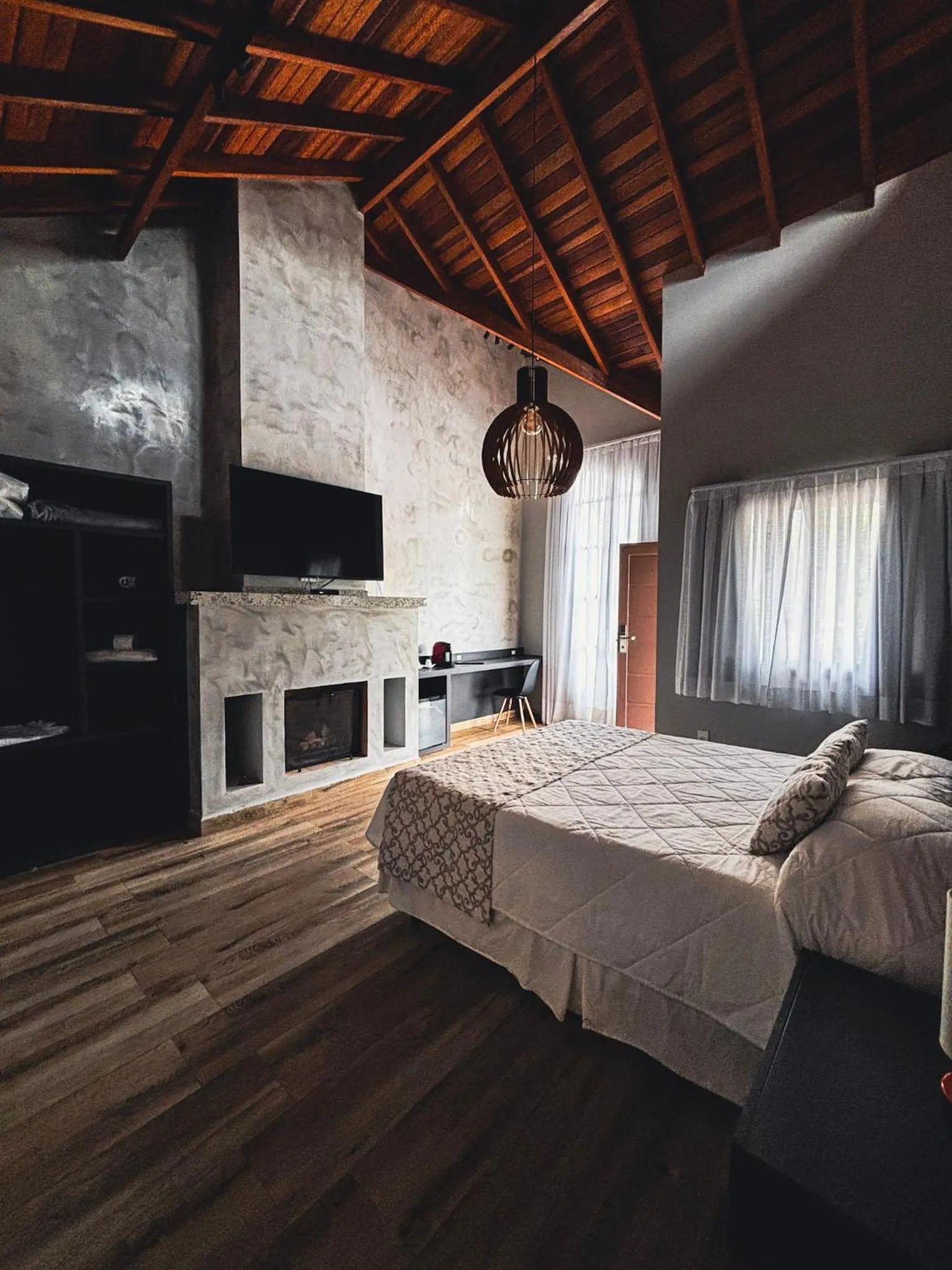 Bed in Hotel Chalés Capitanias