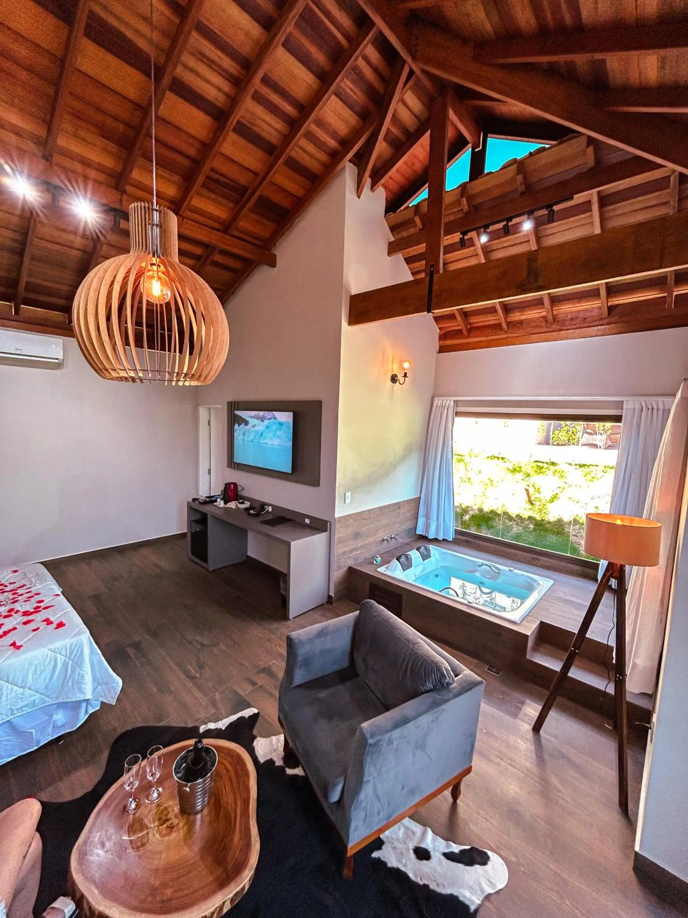 Bed in Hotel Chalés Capitanias