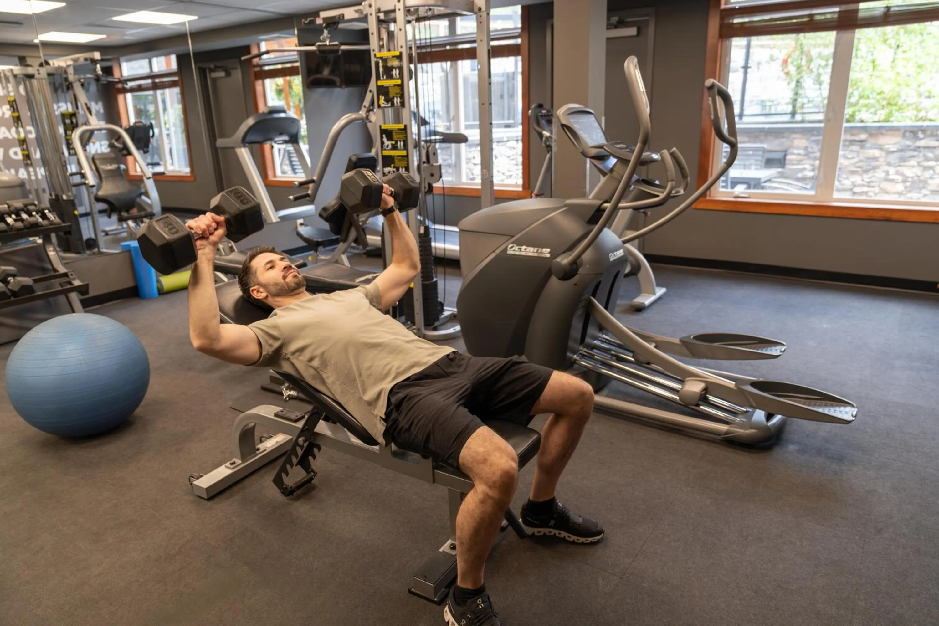 Fitness centre/facilities in Blackstone Mountain Lodge by CLIQUE