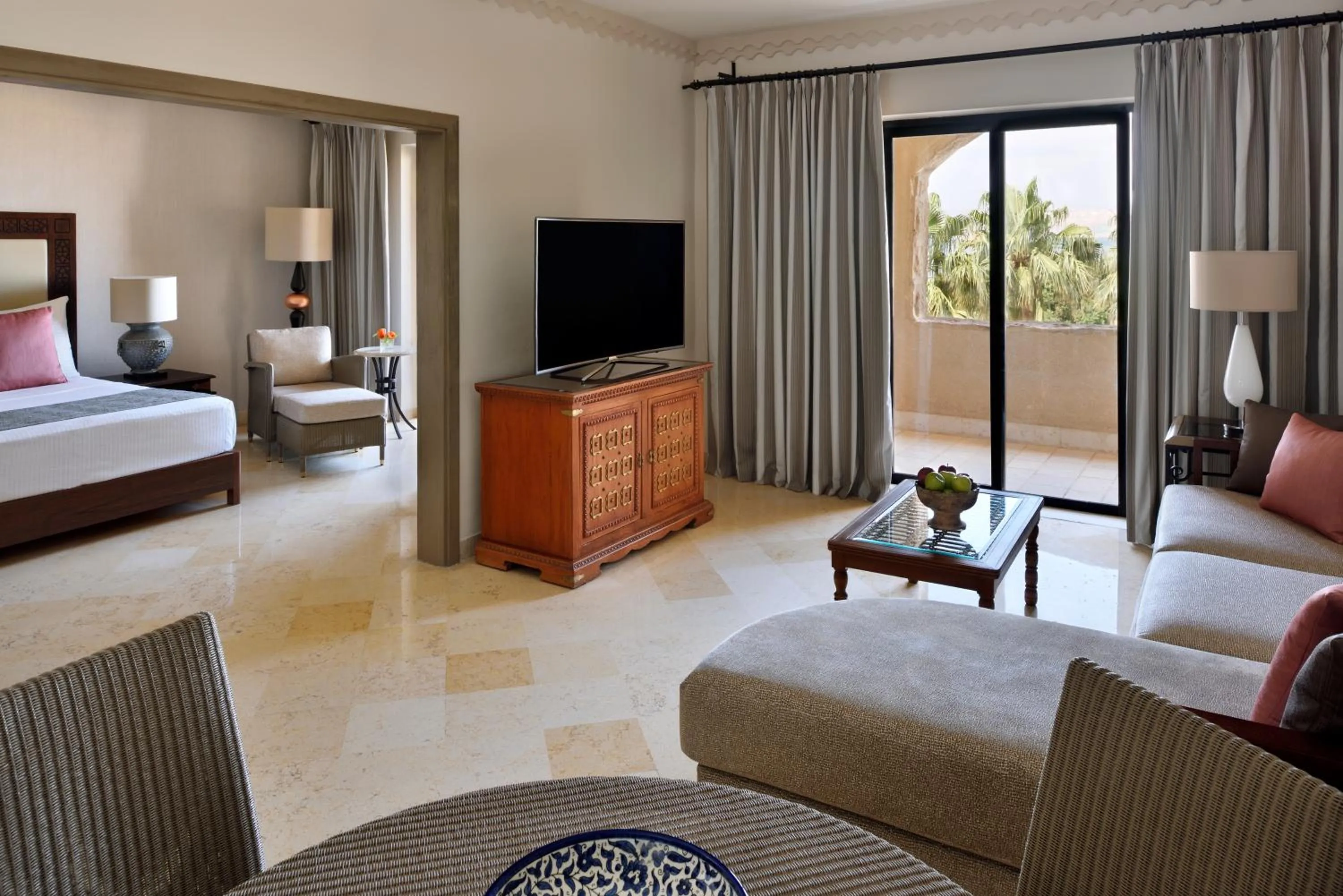 Bedroom, Bed in Mövenpick Resort & Spa Dead Sea