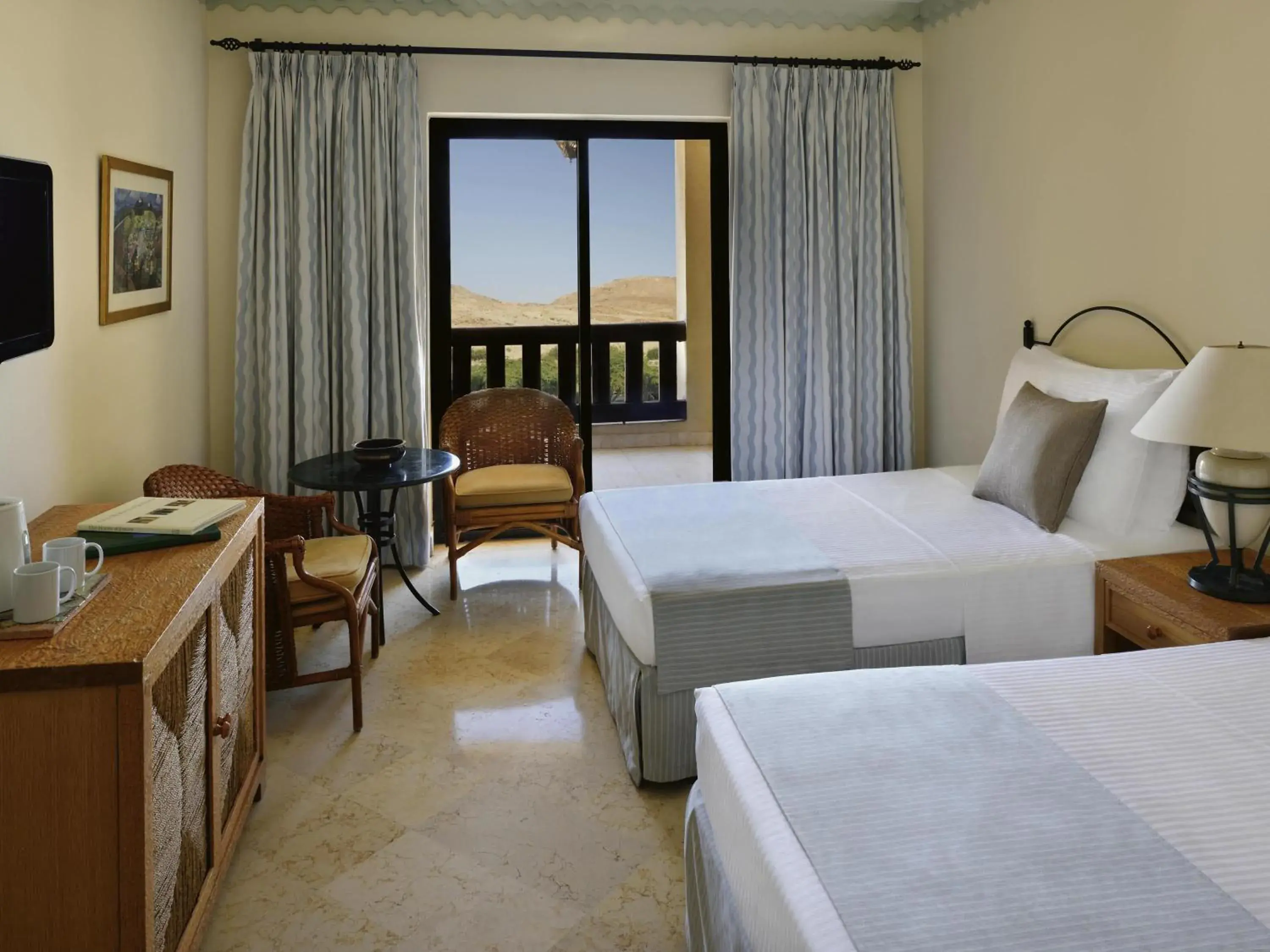 Classic Twin Room with Sea View in Mövenpick Resort & Spa Dead Sea Classic Twin Room with Sea View in Mövenpick Resort & Spa Dead Sea