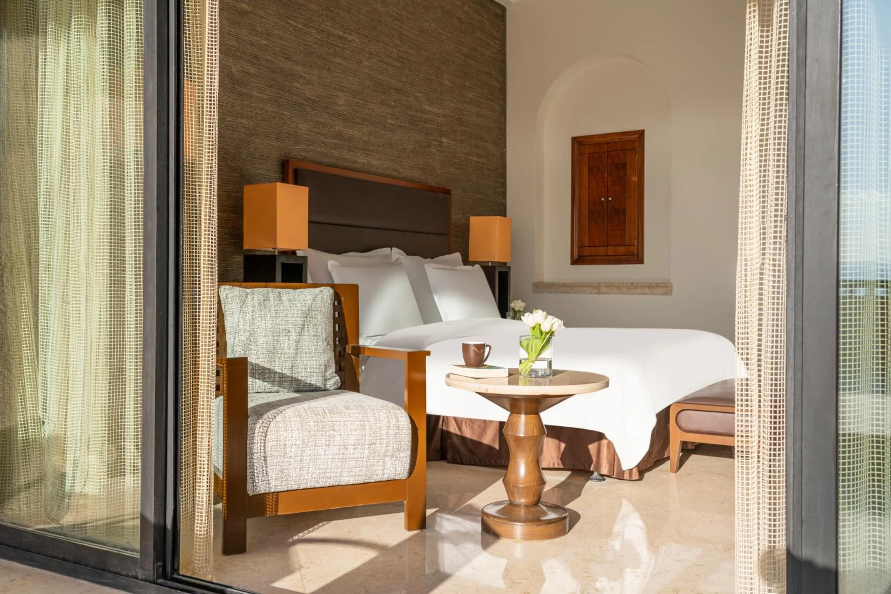 Balcony/Terrace, Bed in Mövenpick Resort & Spa Dead Sea