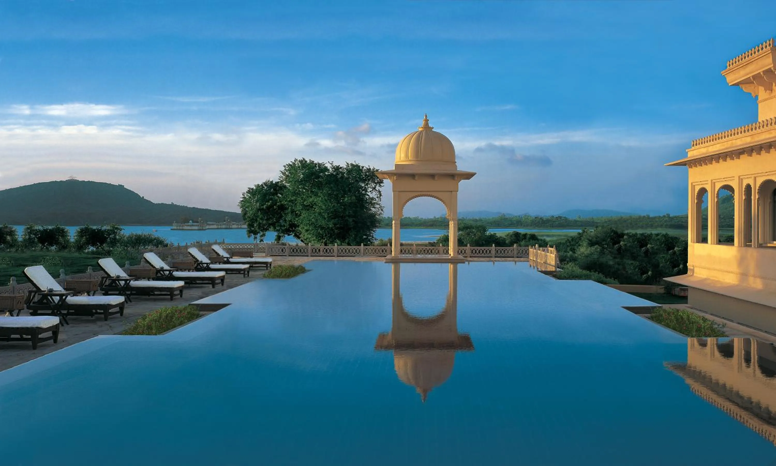 Swimming pool in The Oberoi Udaivilas Udaipur