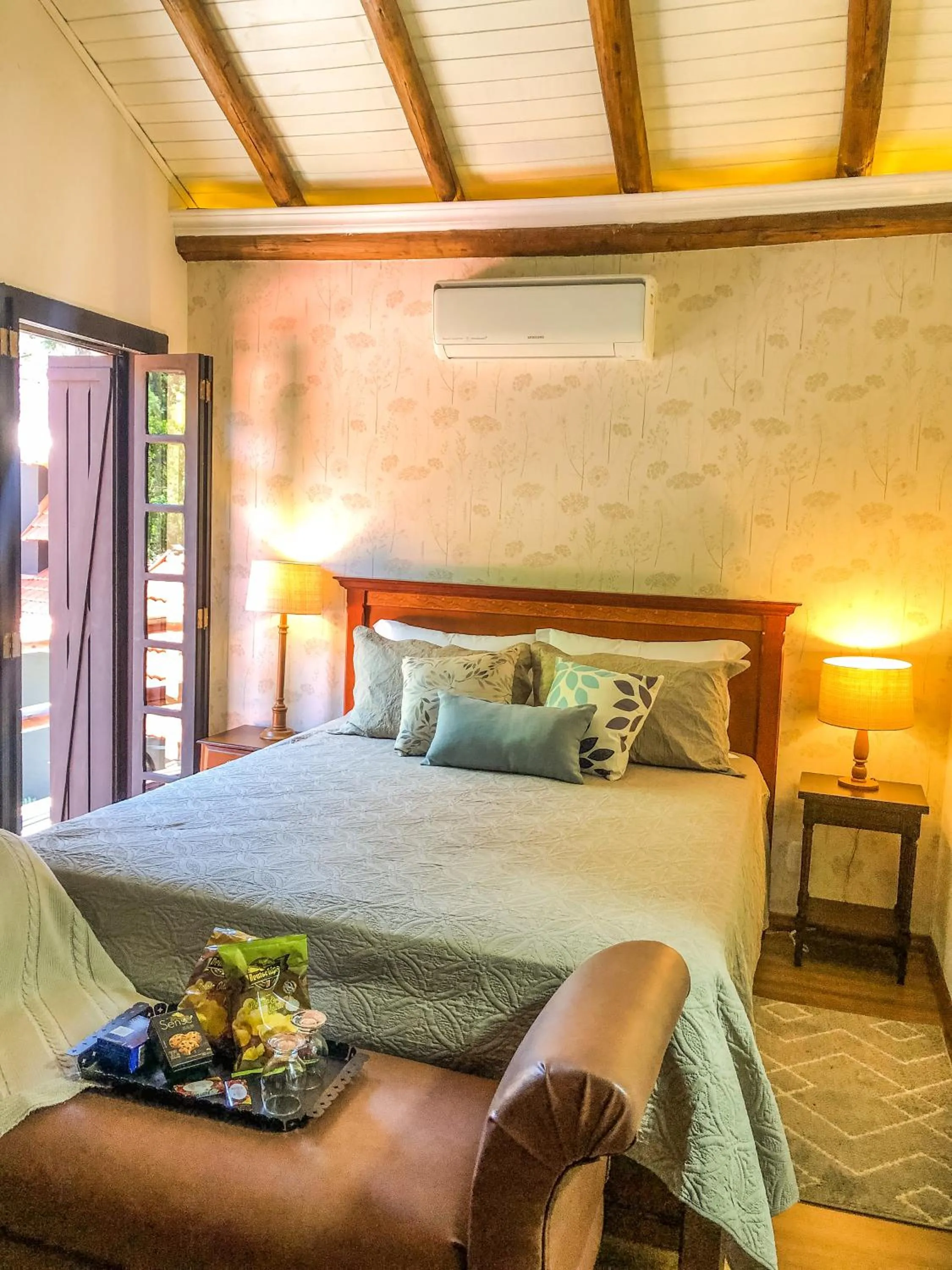 Bed in Pousada Vila 505