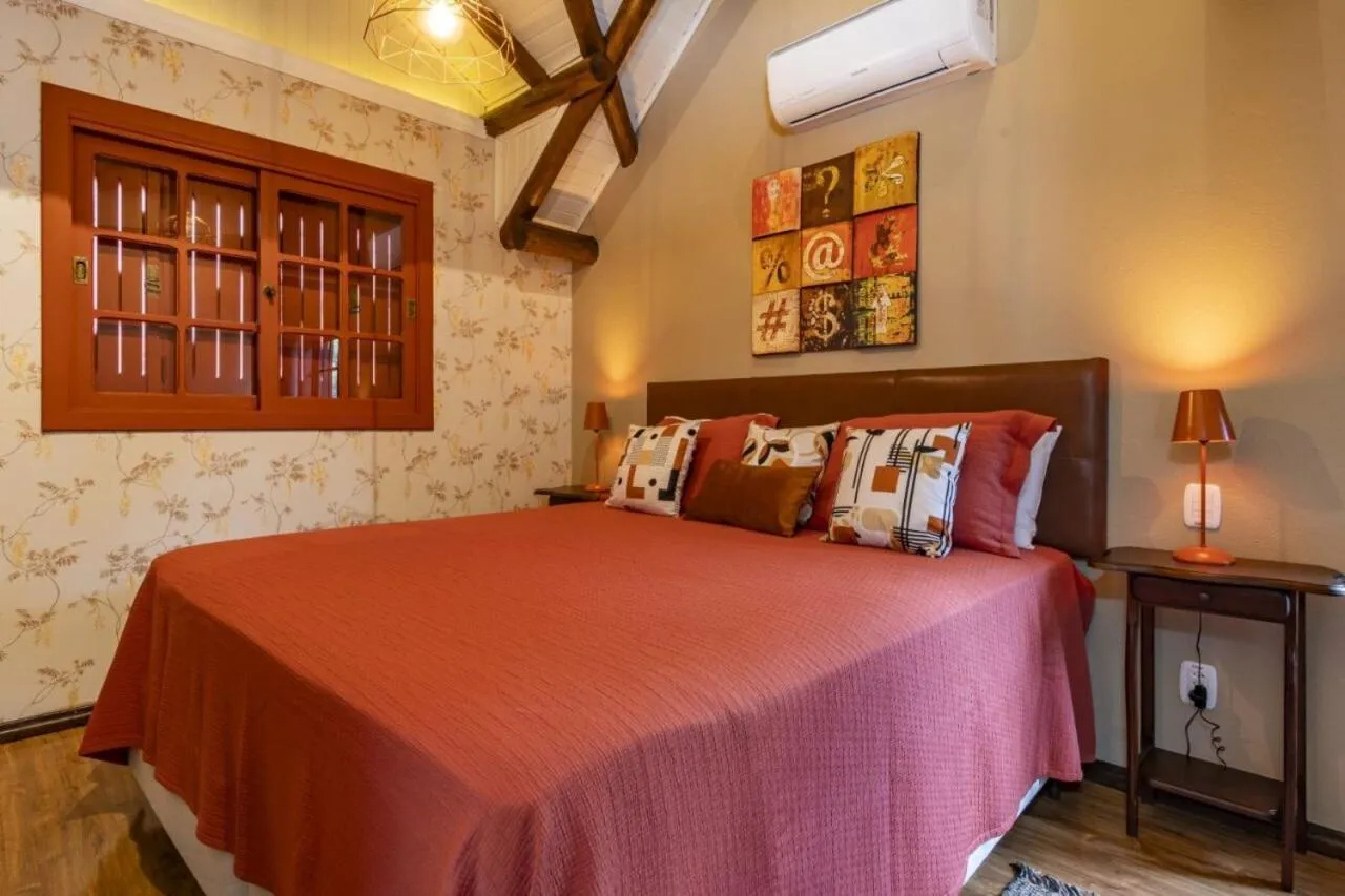 Bed in Pousada Vila 505