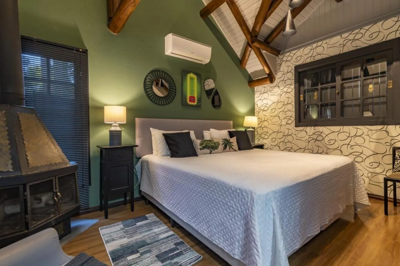 Bed in Pousada Vila 505