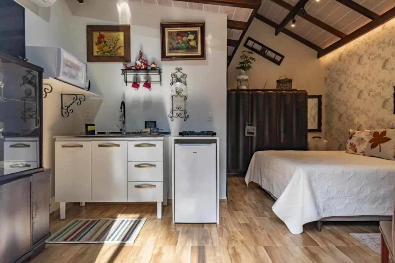 Bed in Pousada Vila 505