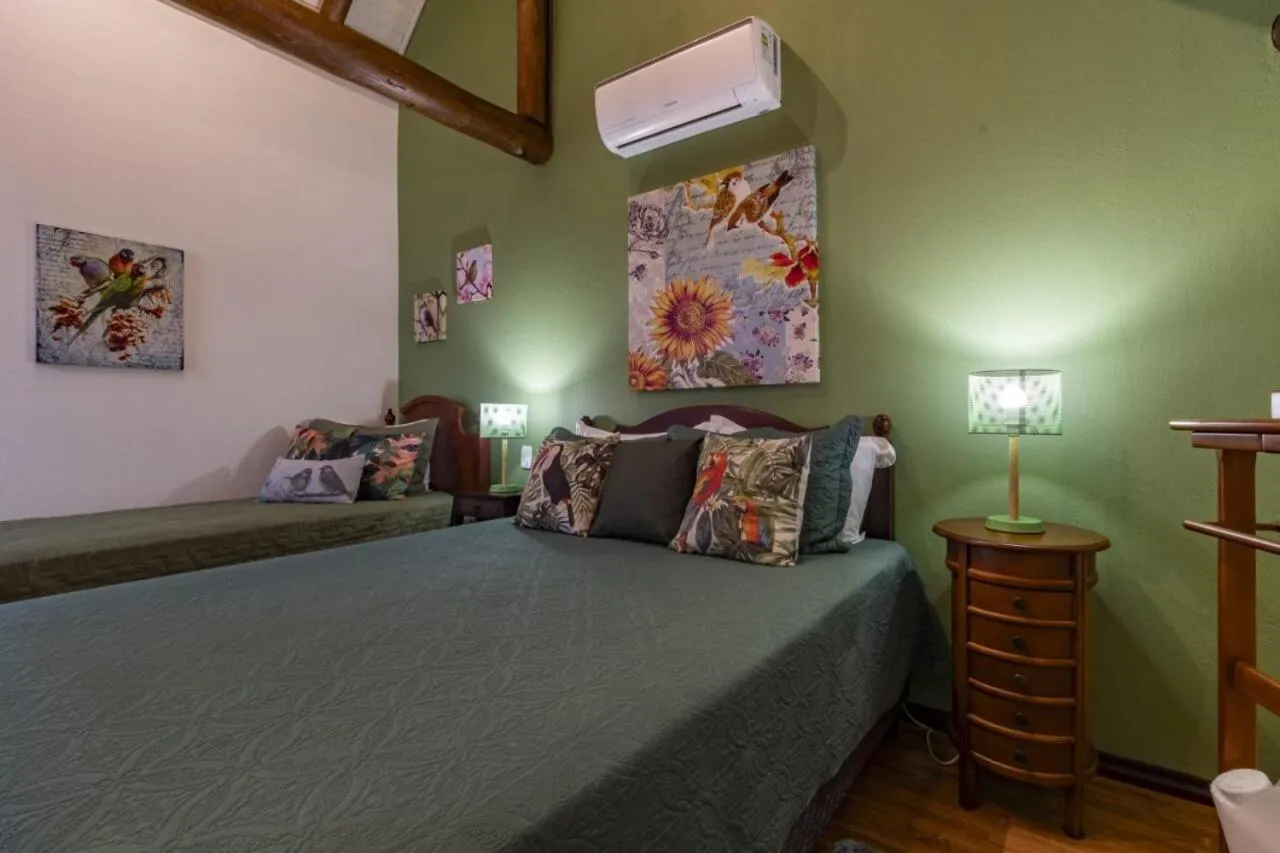 Bed in Pousada Vila 505