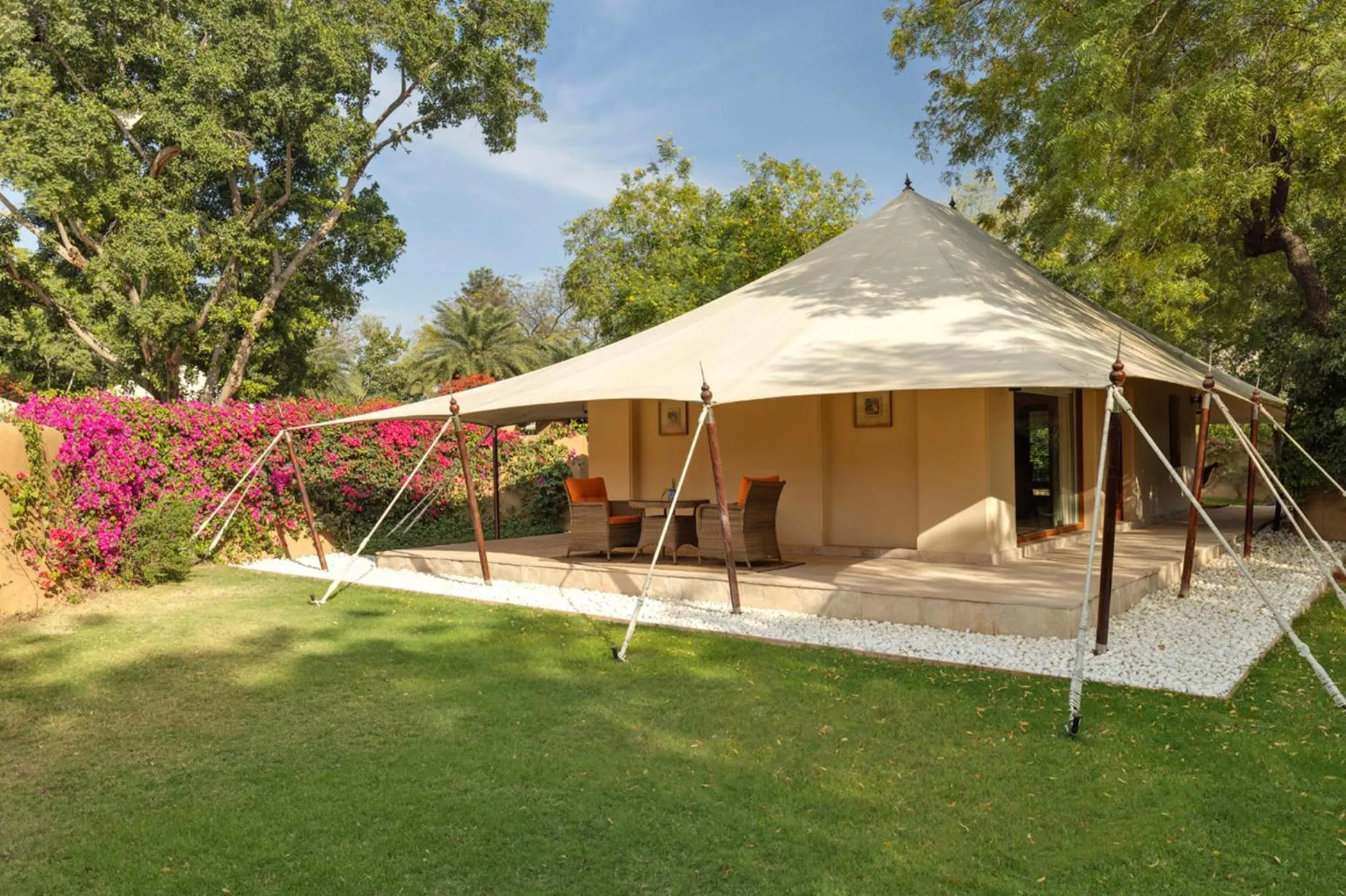 Patio in The Oberoi Rajvilas Jaipur