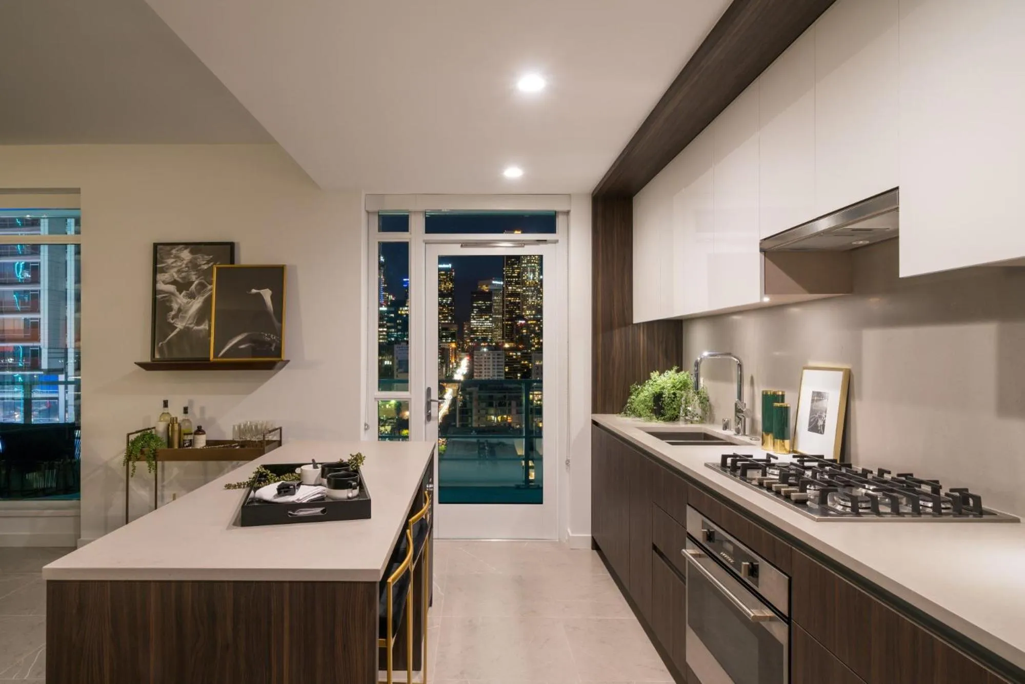 Kitchen or kitchenette in Sky-Rise Apartments