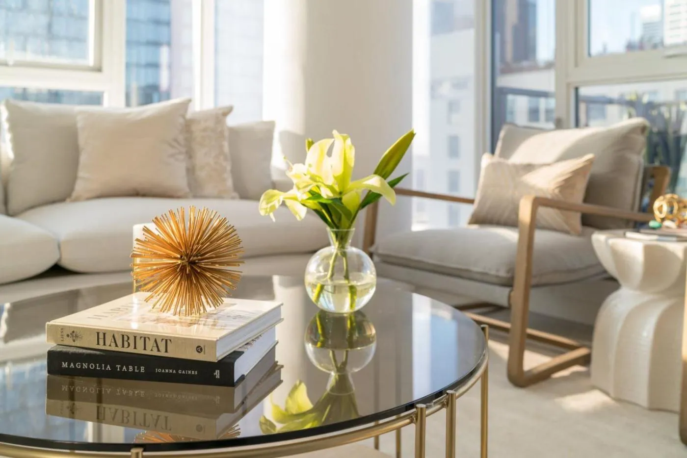 Living room in Sky-Rise Apartments