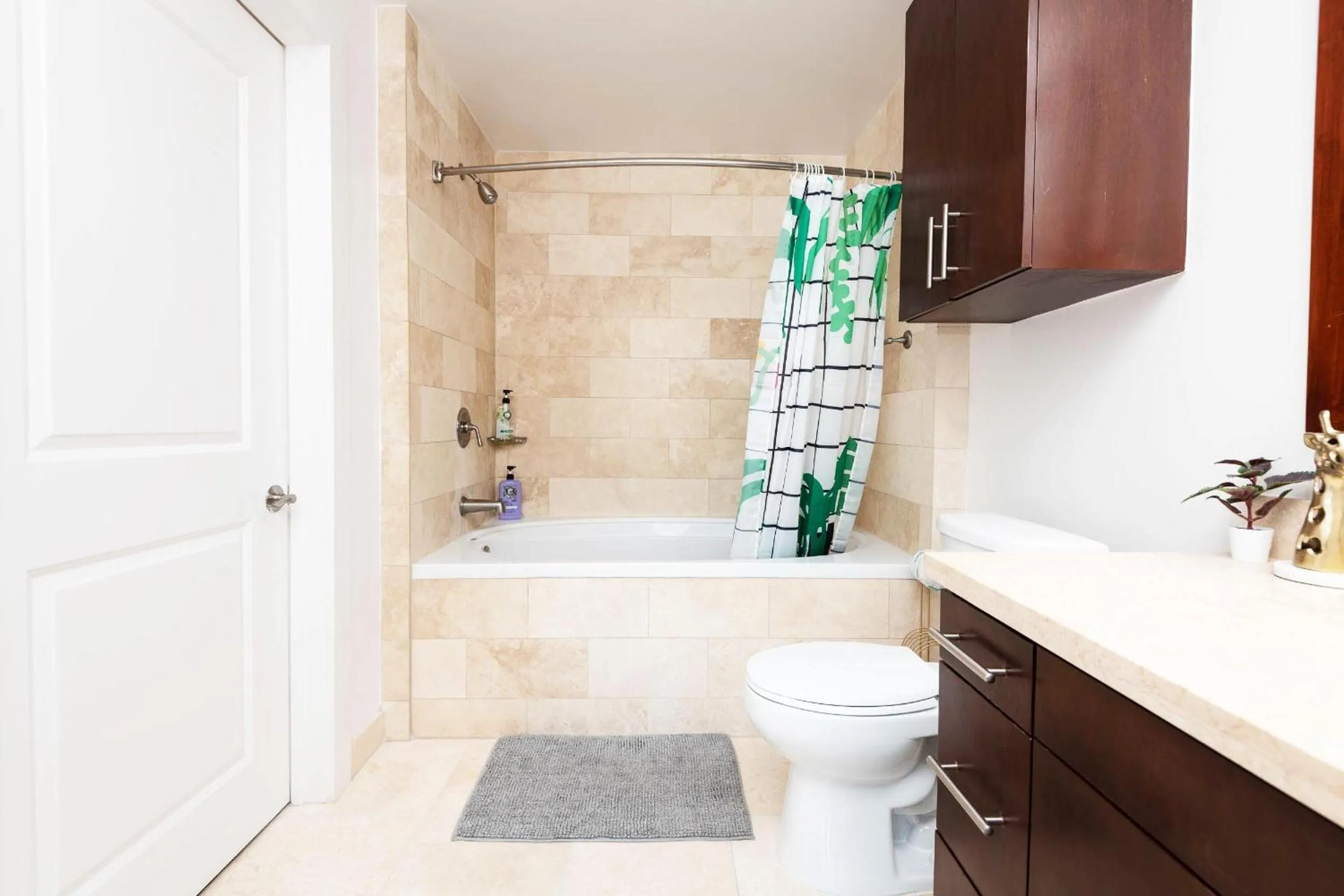 Shower in Sky-Rise Apartments