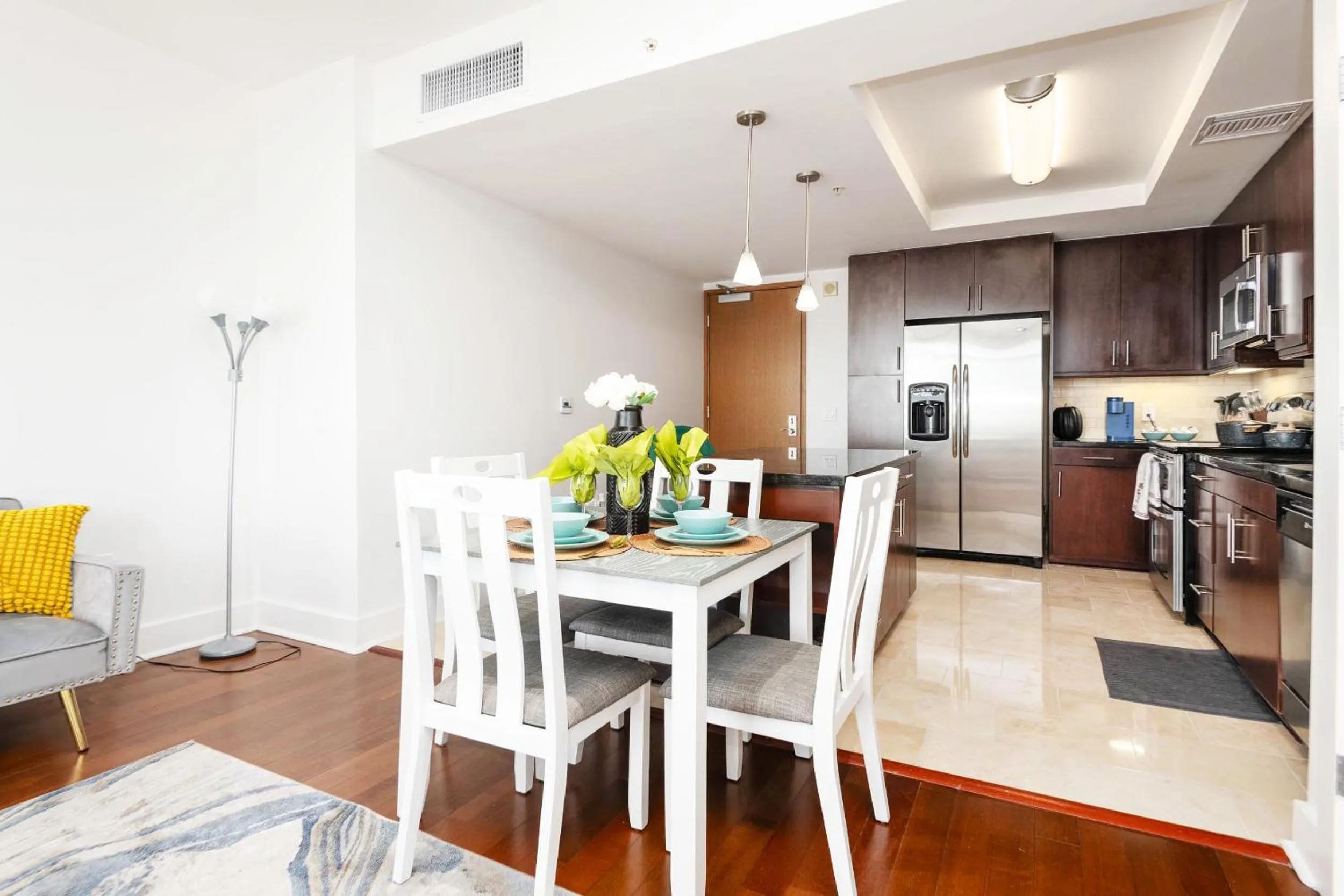 Kitchen or kitchenette in Sky-Rise Apartments