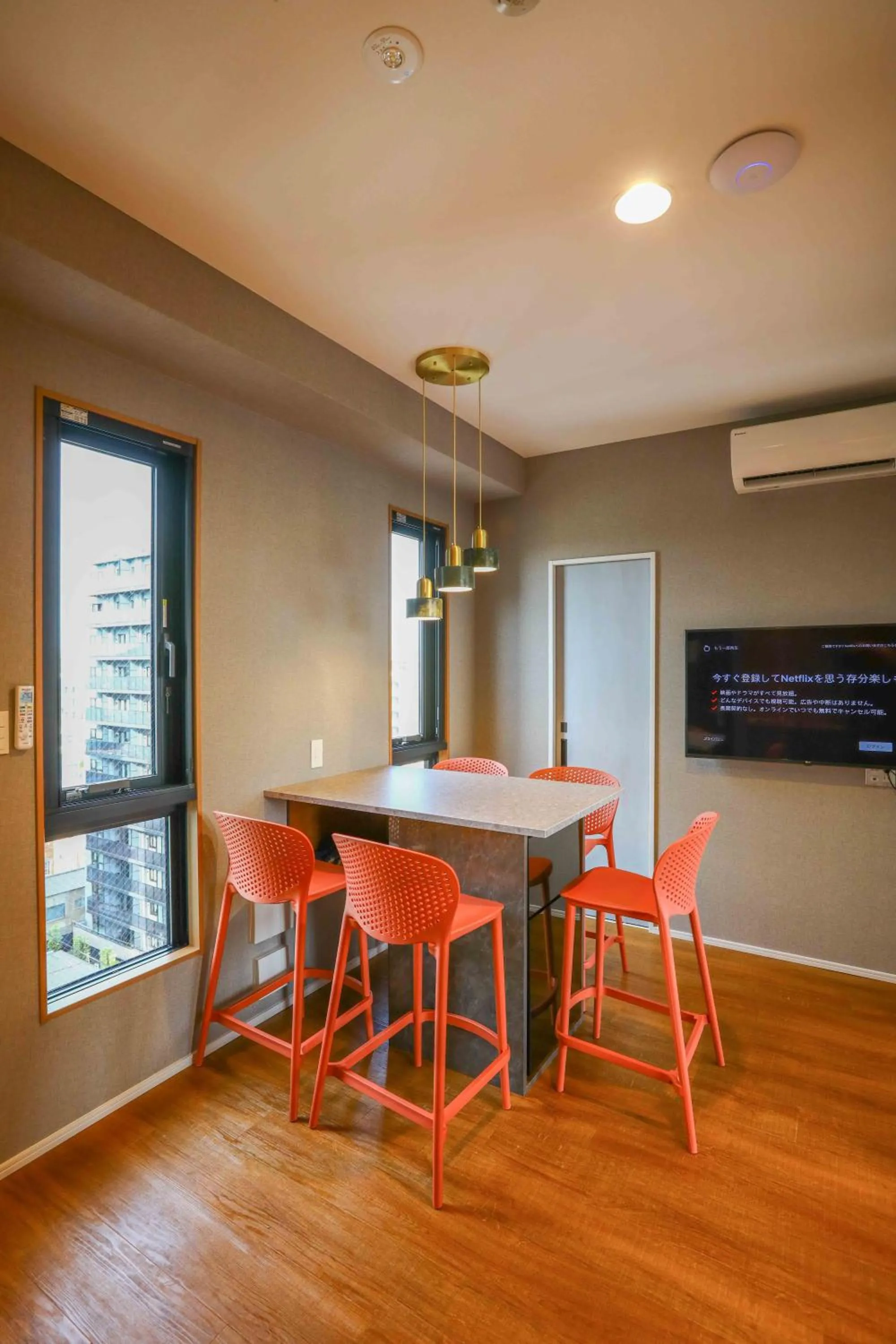 Dining area in the Moto Hotel Asakusa