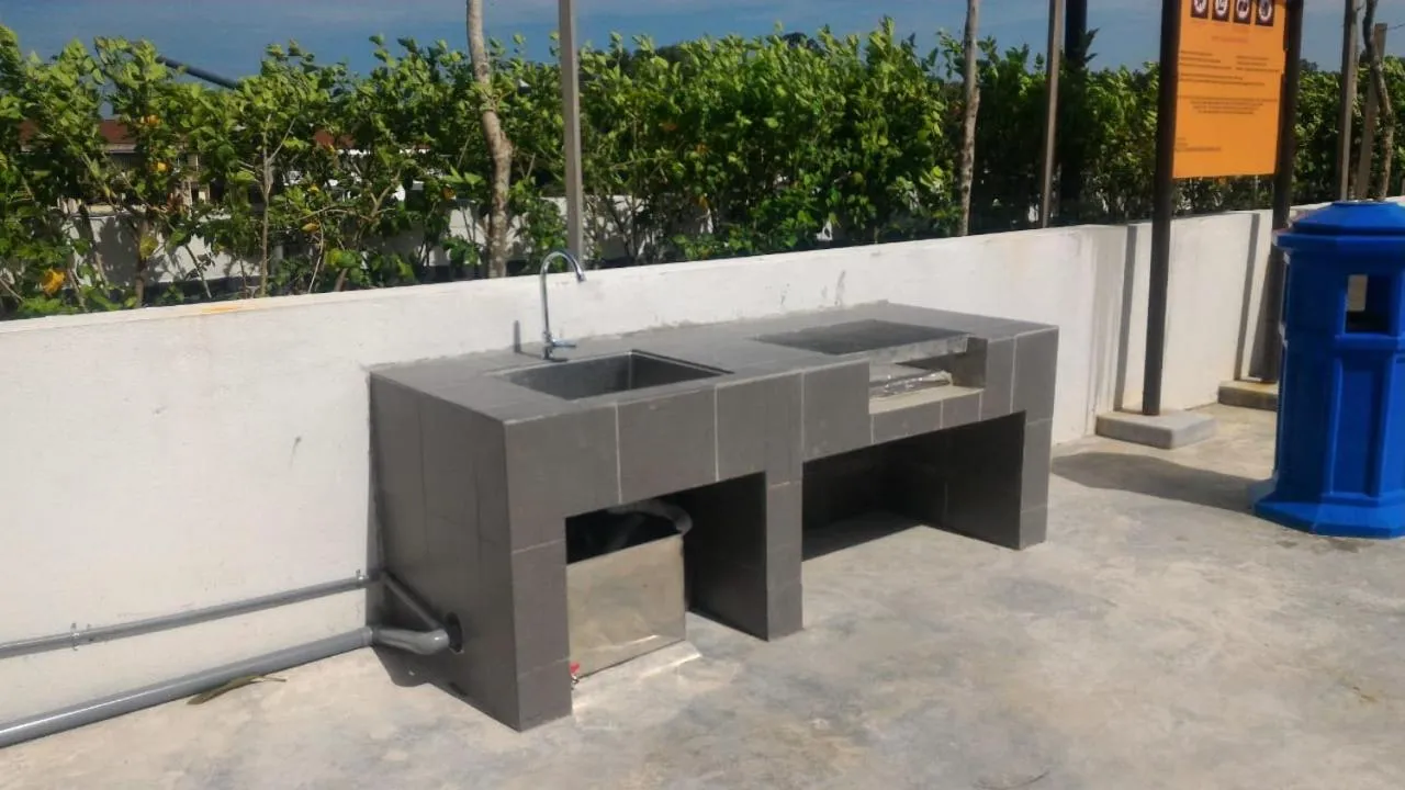 BBQ facilities in MyHome 2B At Seri Kembangan With A View