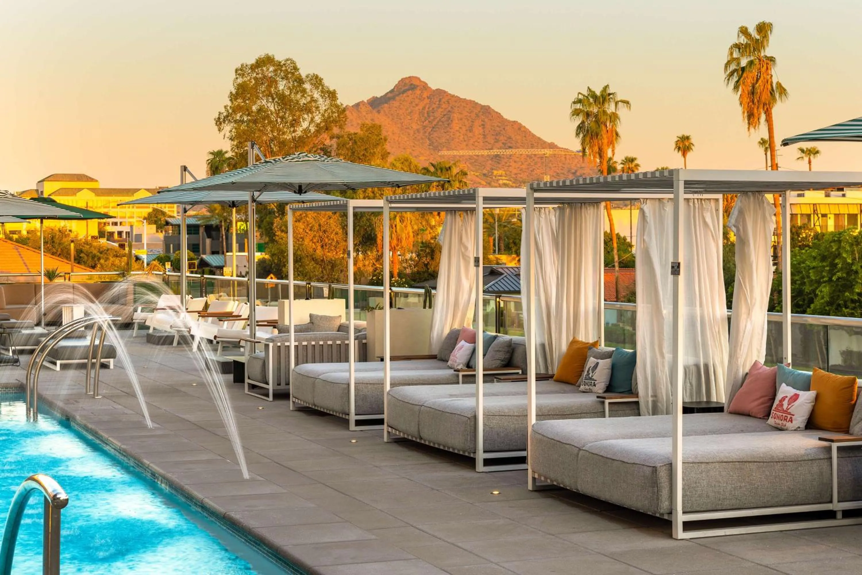 Pool view in Senna House Hotel Scottsdale, Curio Collection By Hilton