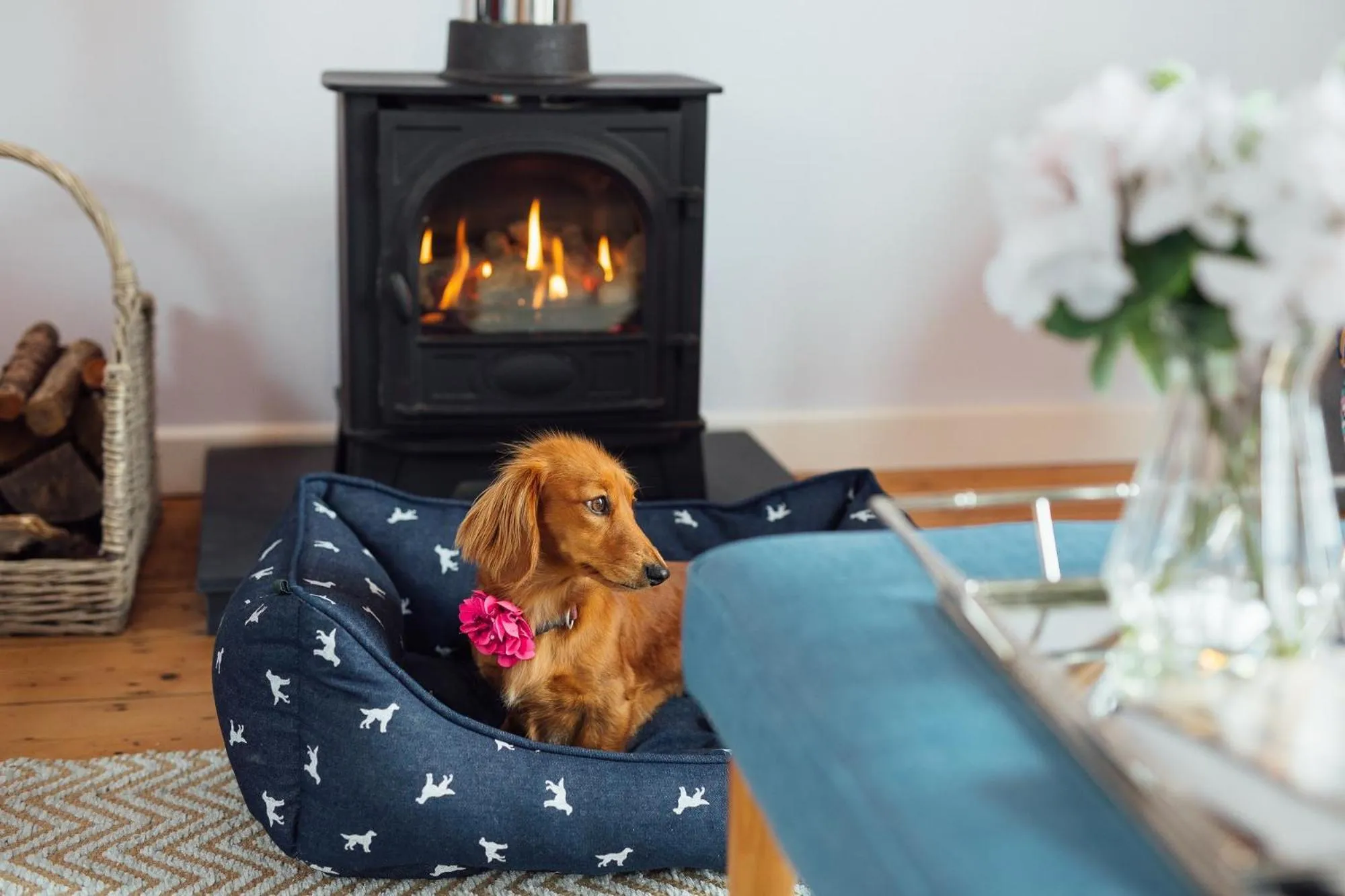 Seating area in Tŷ Milford Waterfront