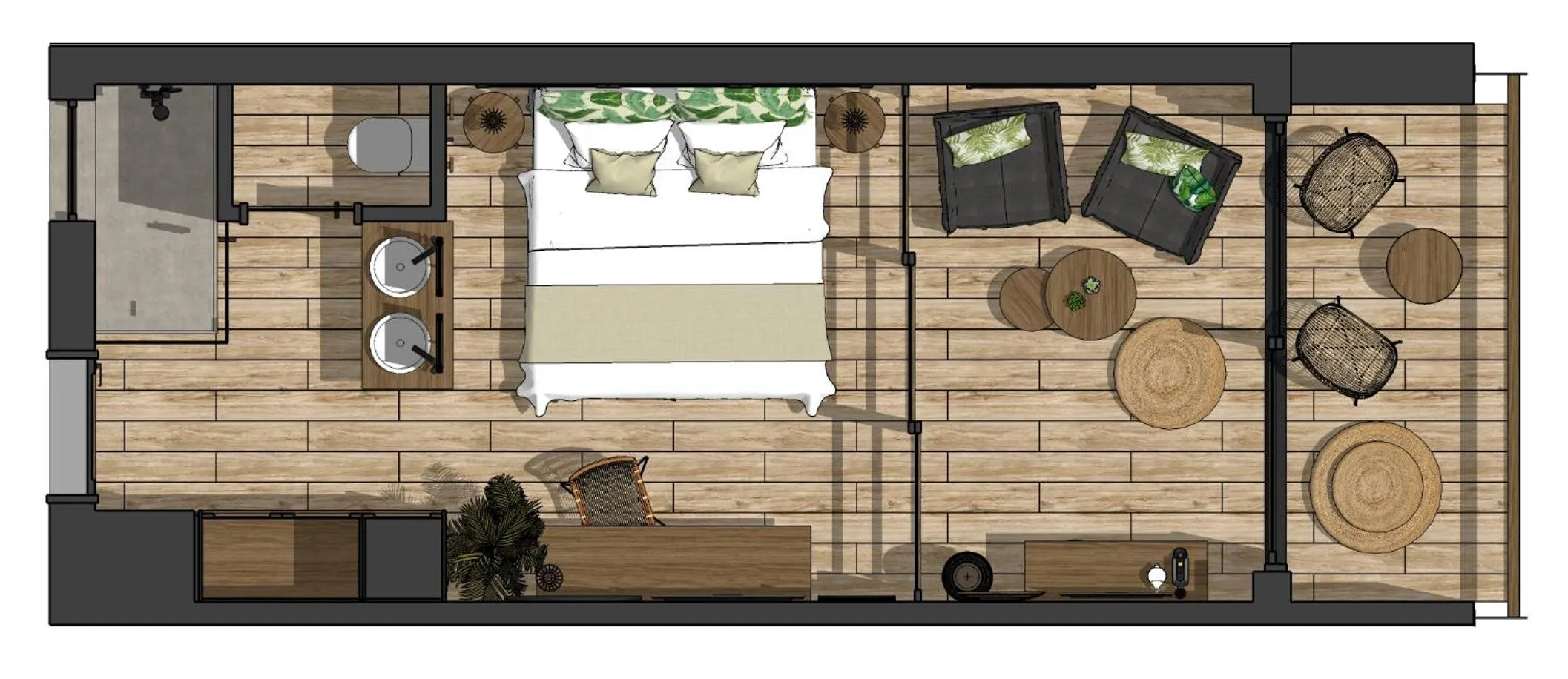 Living room in Georgioupolis Suites & Aqua Park