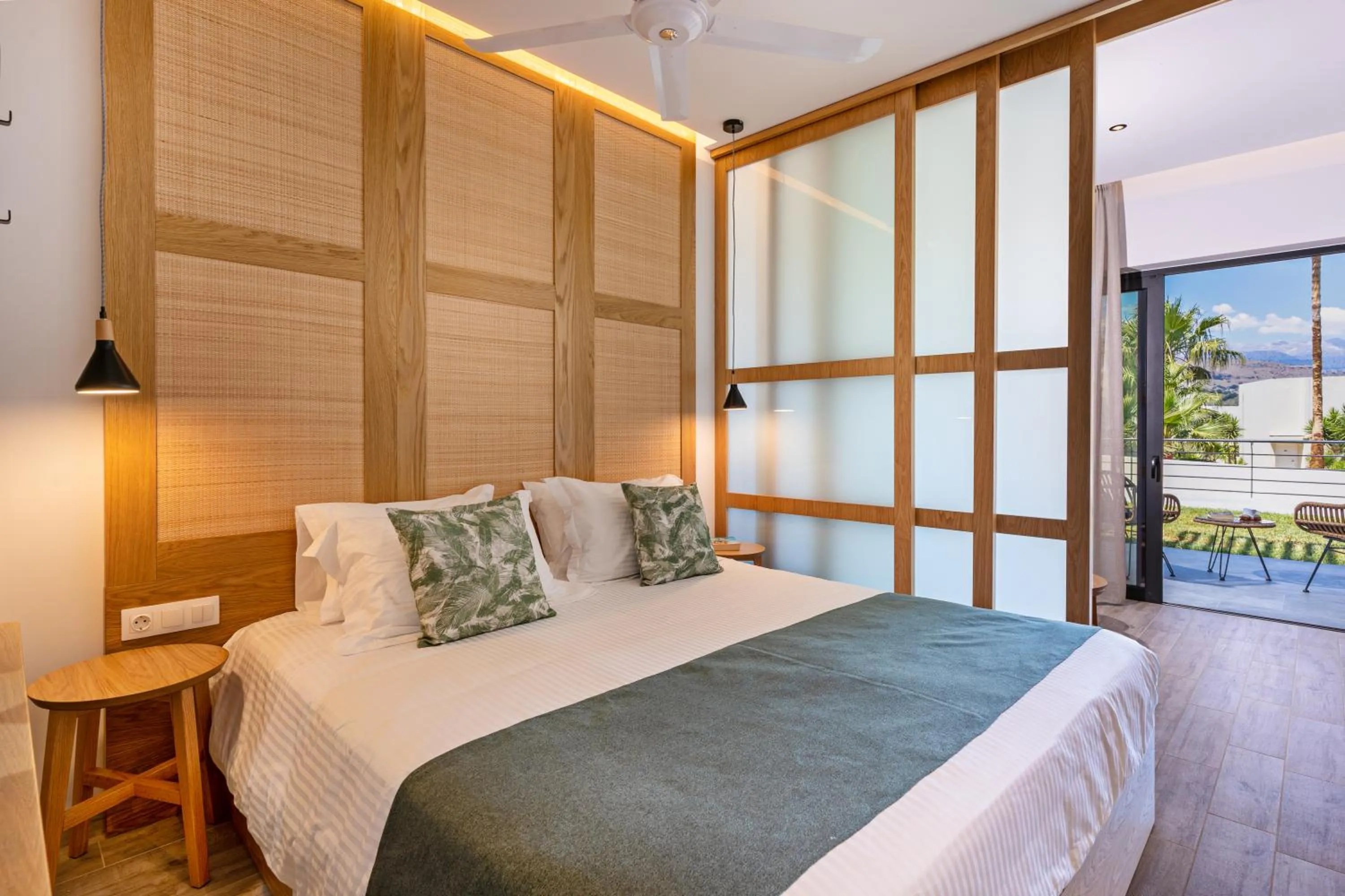 Bed in Georgioupolis Suites & Aqua Park