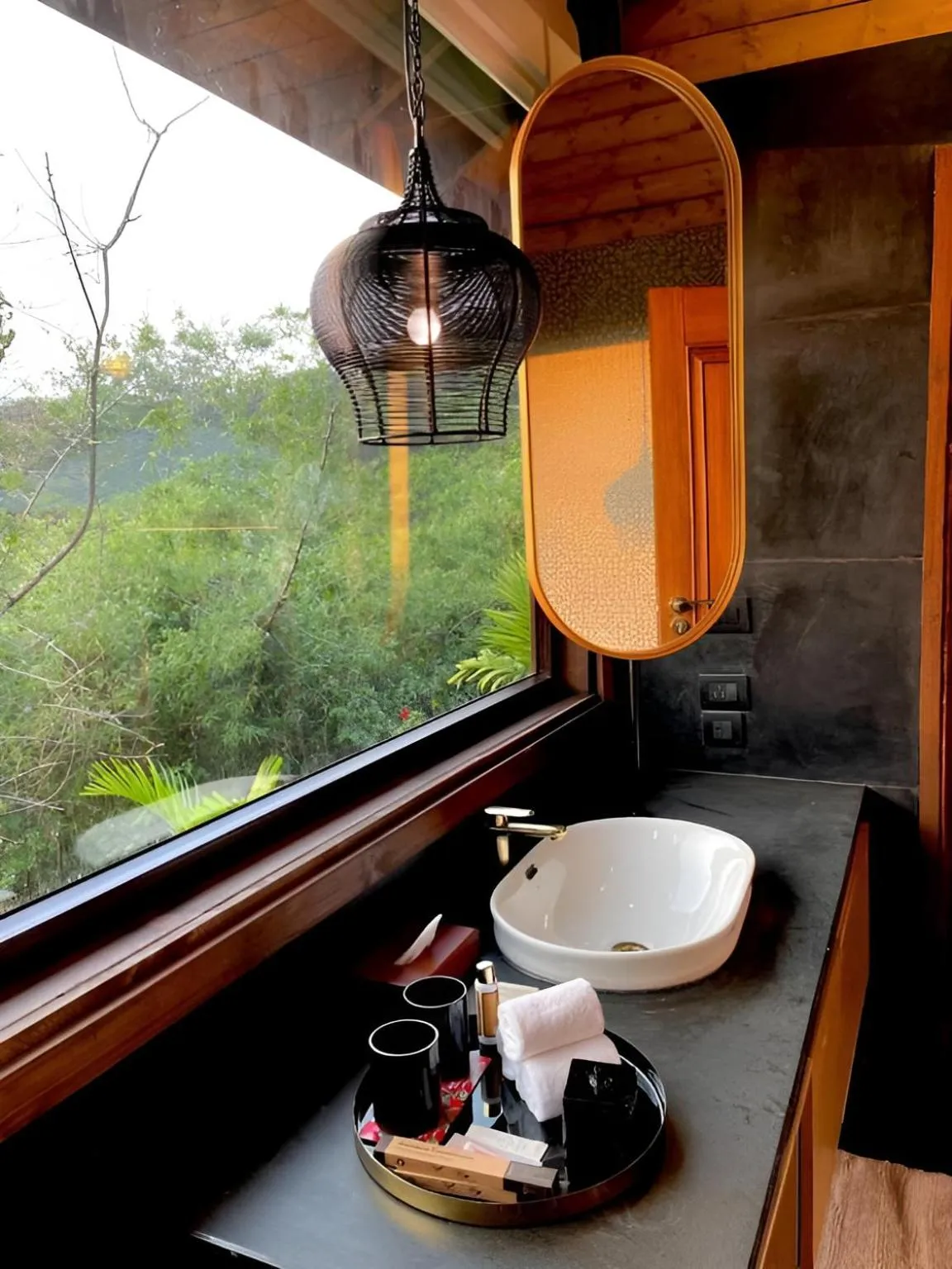 Bathroom in The Postcard Hideaway, Netravali Wildlife Sanctuary, Goa