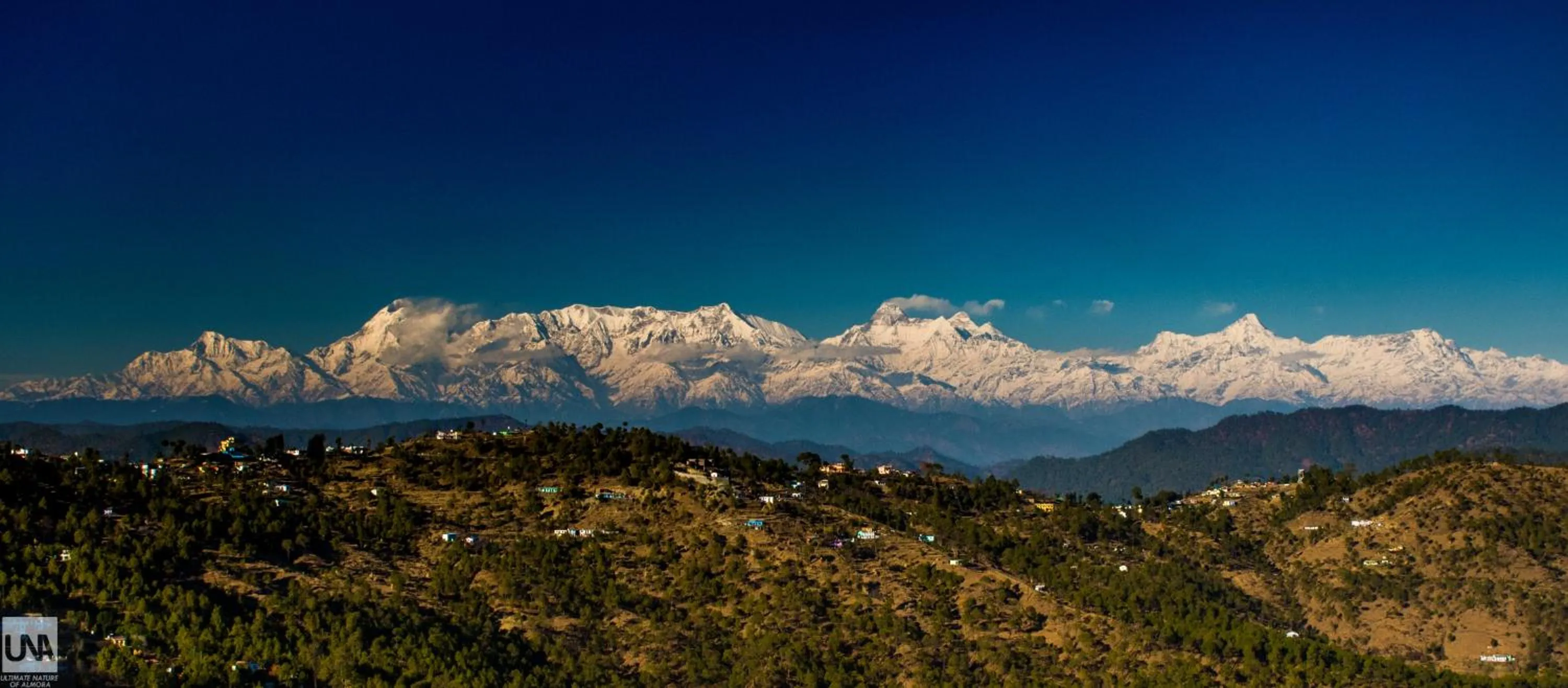 Natural landscape in Captains Paradise Luxury Resort at Mukteshwar Hill Station