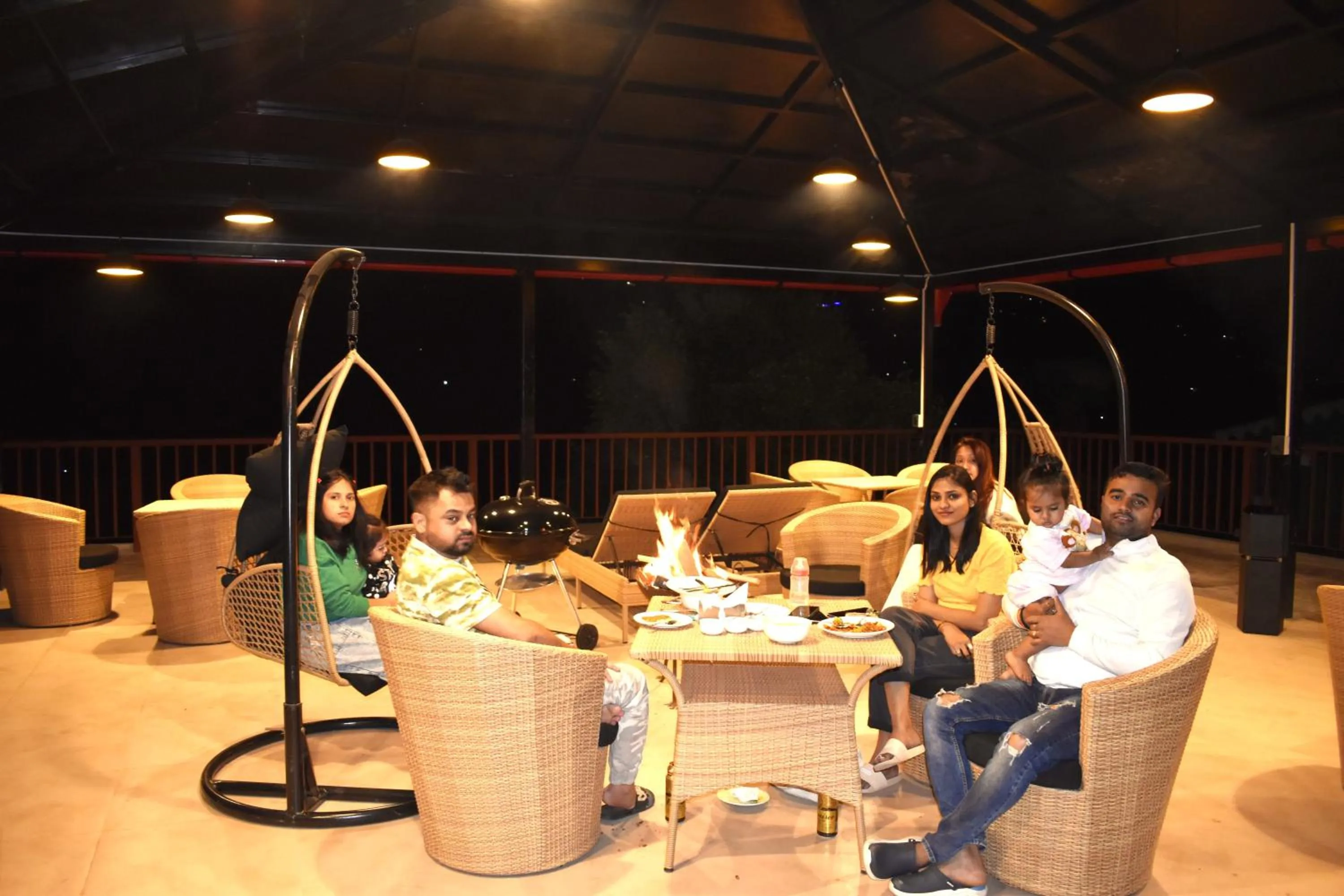 People in Captains Paradise Luxury Resort at Mukteshwar Hill Station