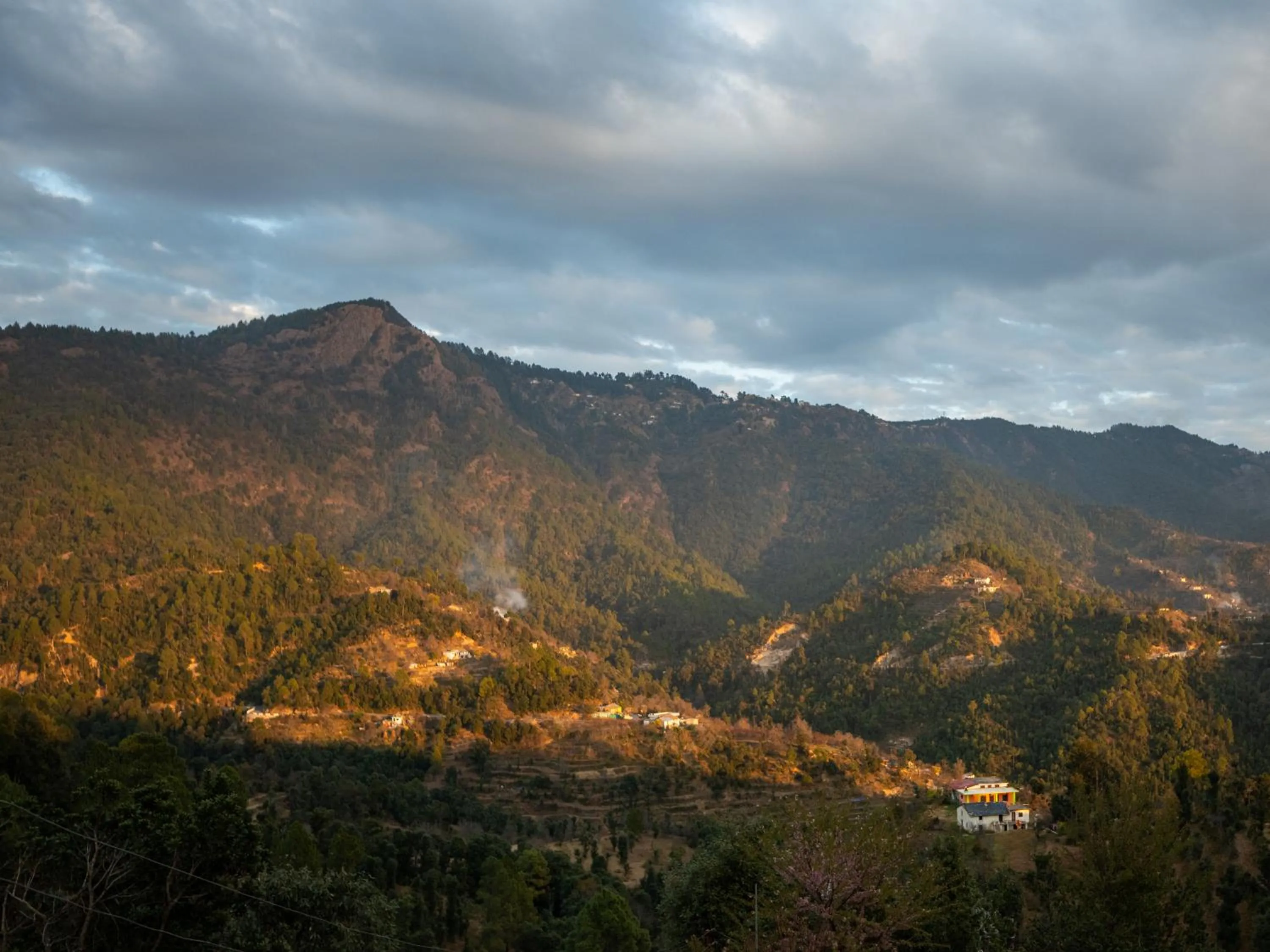 Natural landscape in Captains Paradise Luxury Resort at Mukteshwar Hill Station