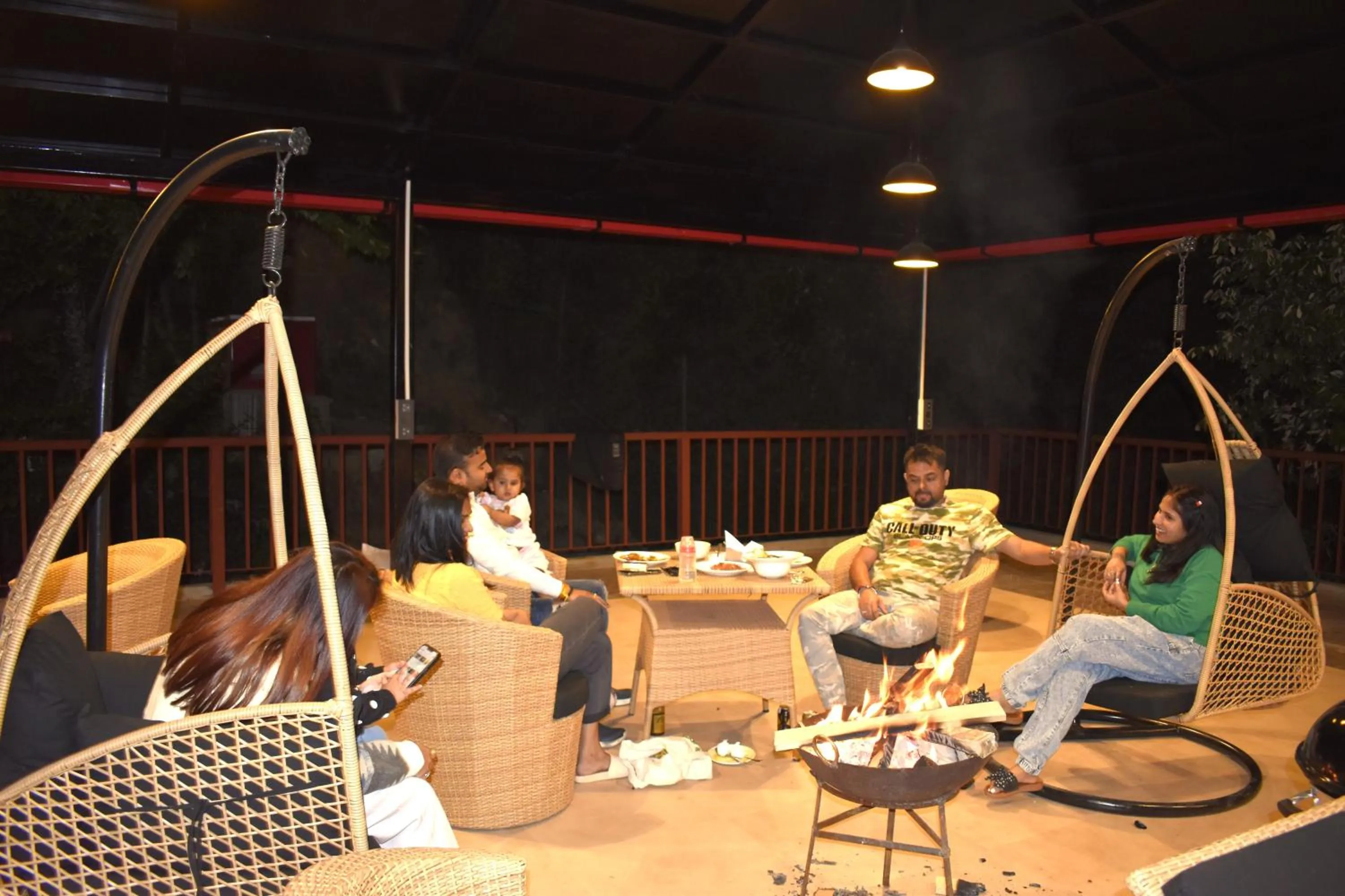 People in Captains Paradise Luxury Resort at Mukteshwar Hill Station