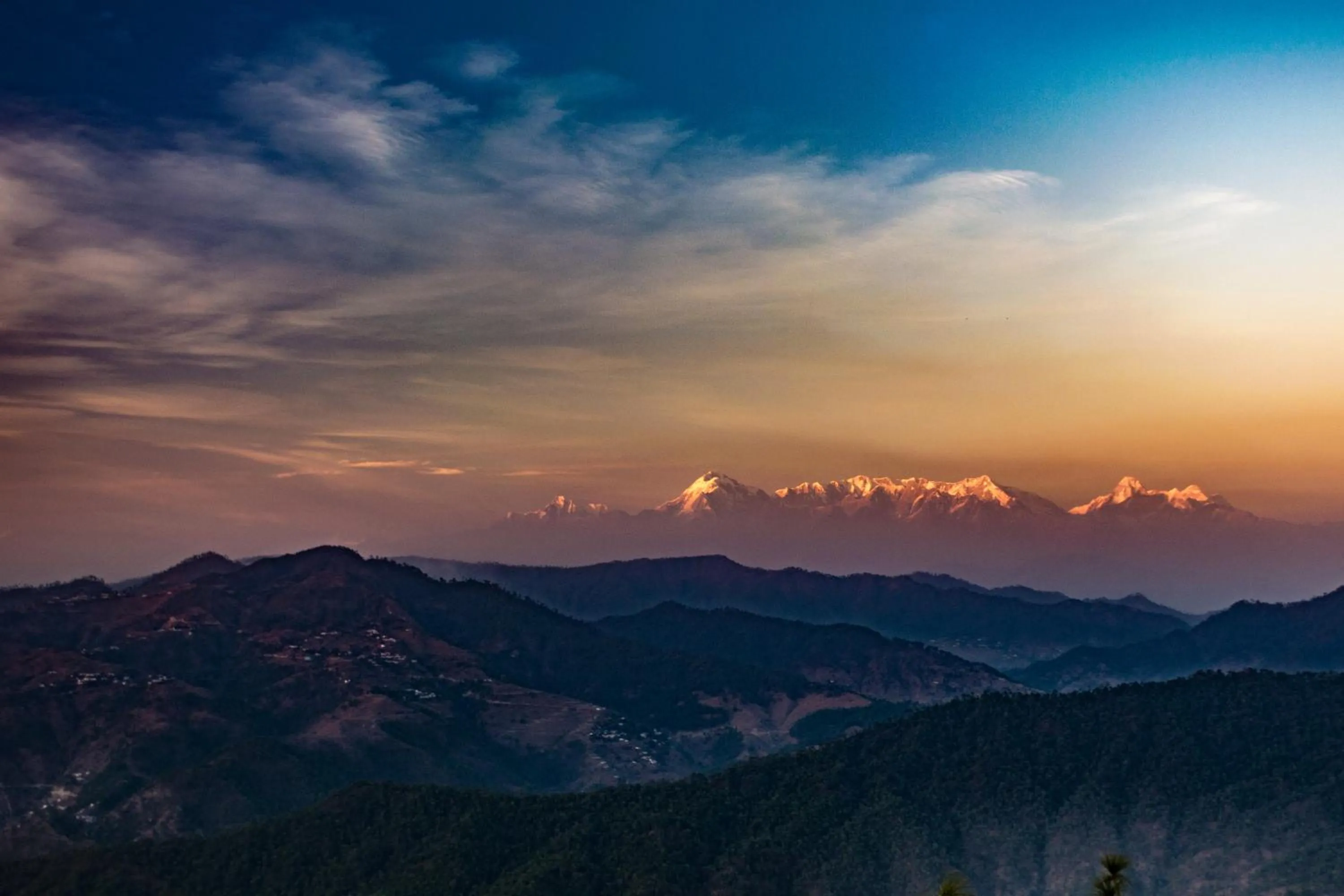 Natural landscape in Captains Paradise Luxury Resort at Mukteshwar Hill Station