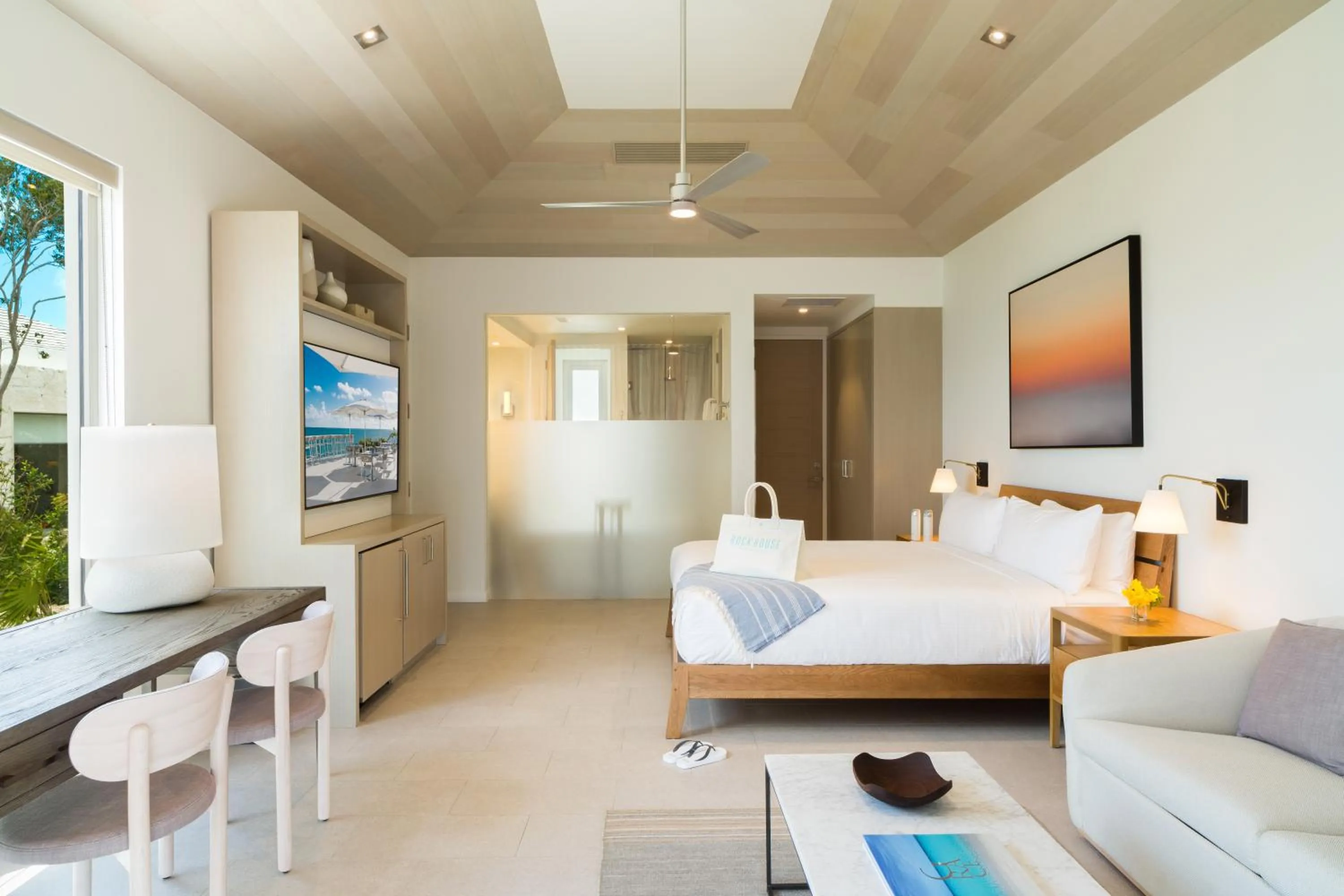 Bedroom, Bed in Rock House