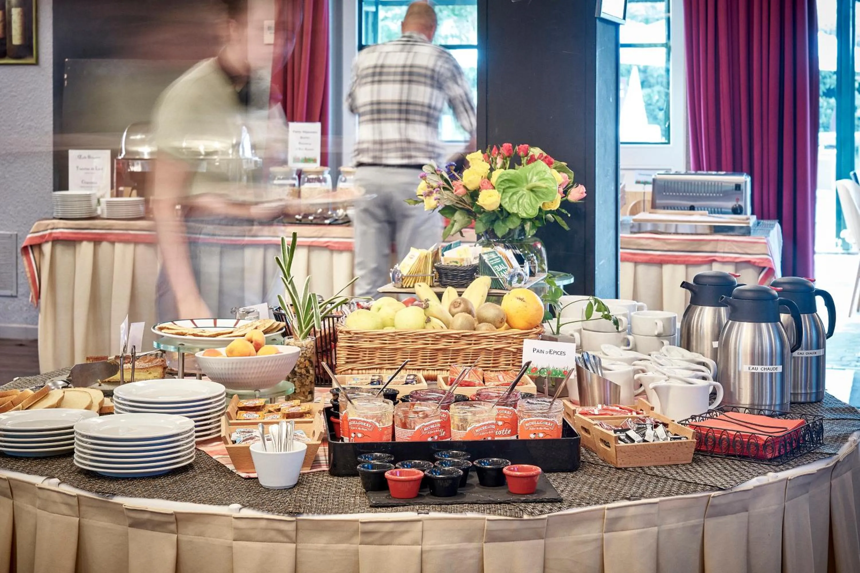 Buffet breakfast in Hotel Donibane Saint-Jean-de-Luz