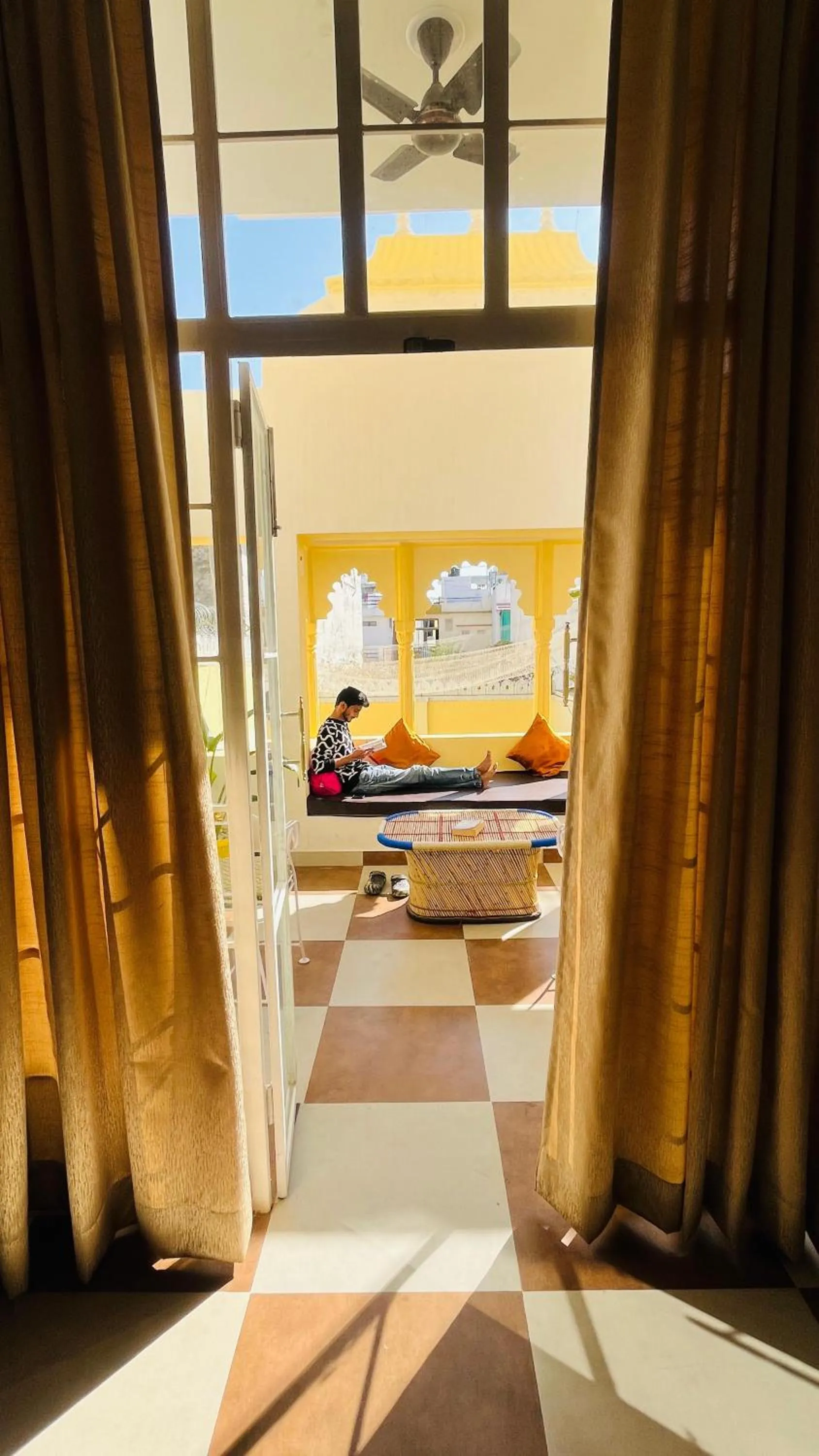 Seating area in Hotel Ushaan Haveli