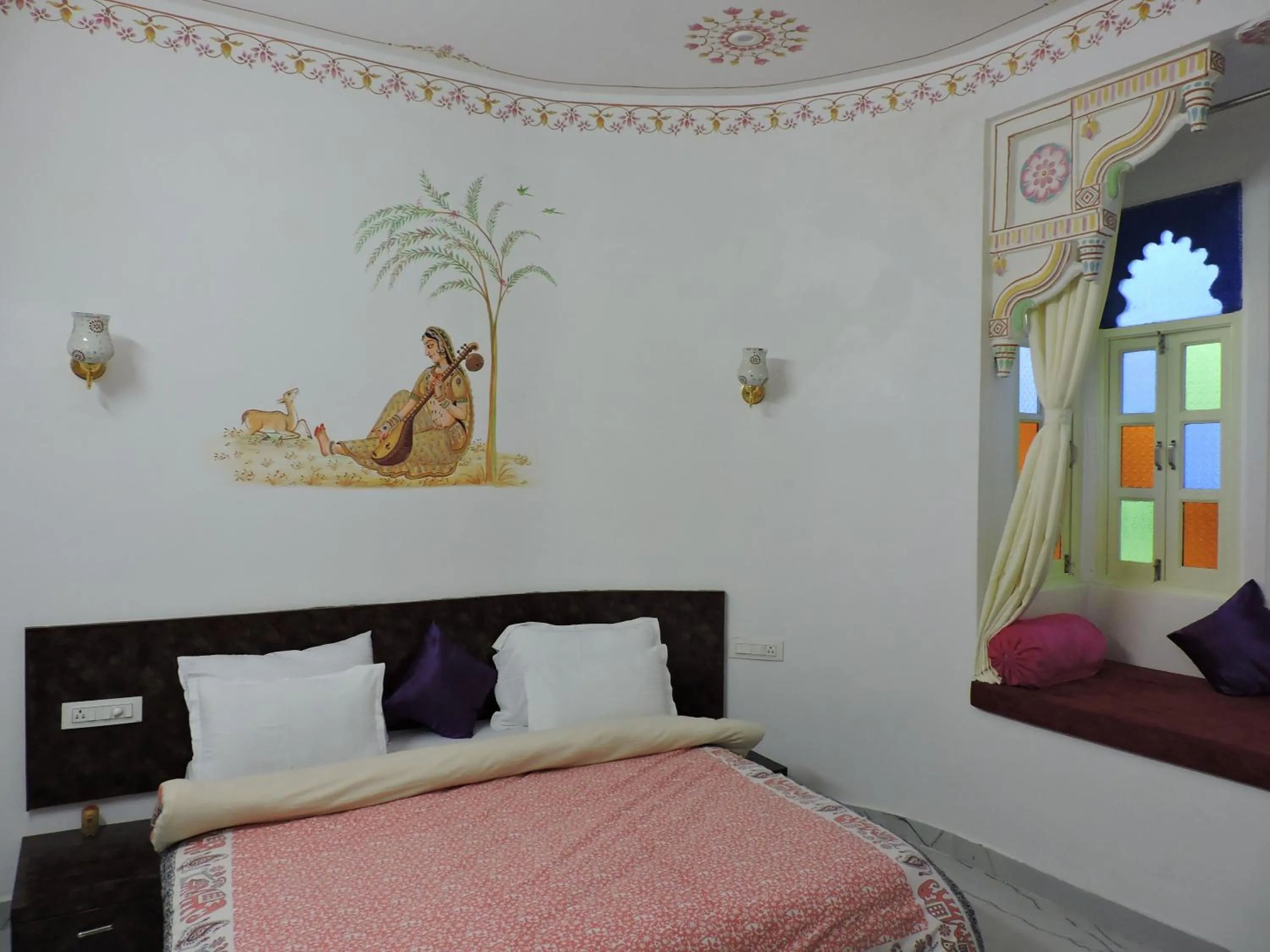 Bedroom, Bed in Hotel Ushaan Haveli