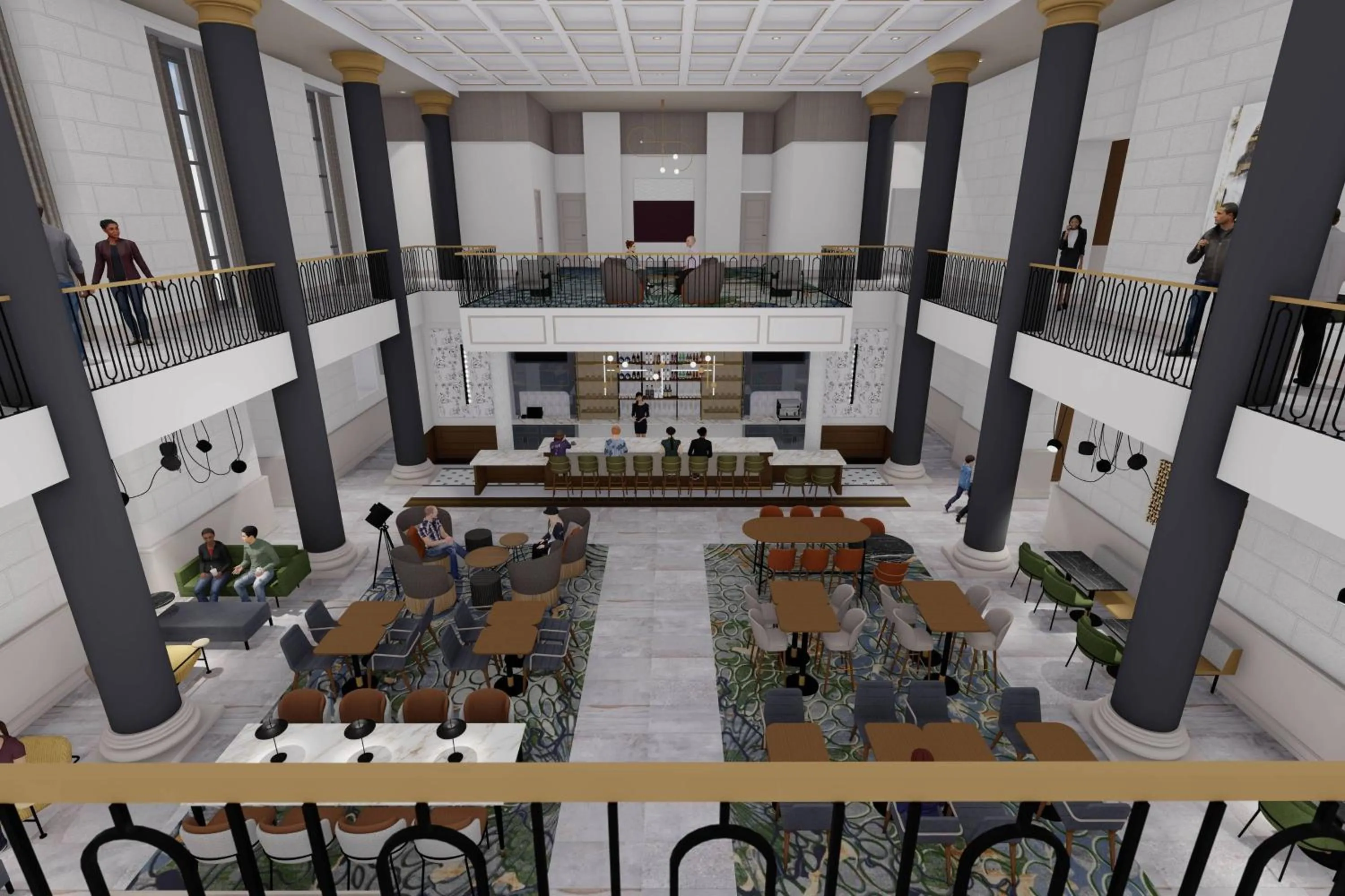 Lobby or reception in SpringHill Suites by Marriott Baltimore Downtown Convention Center Area