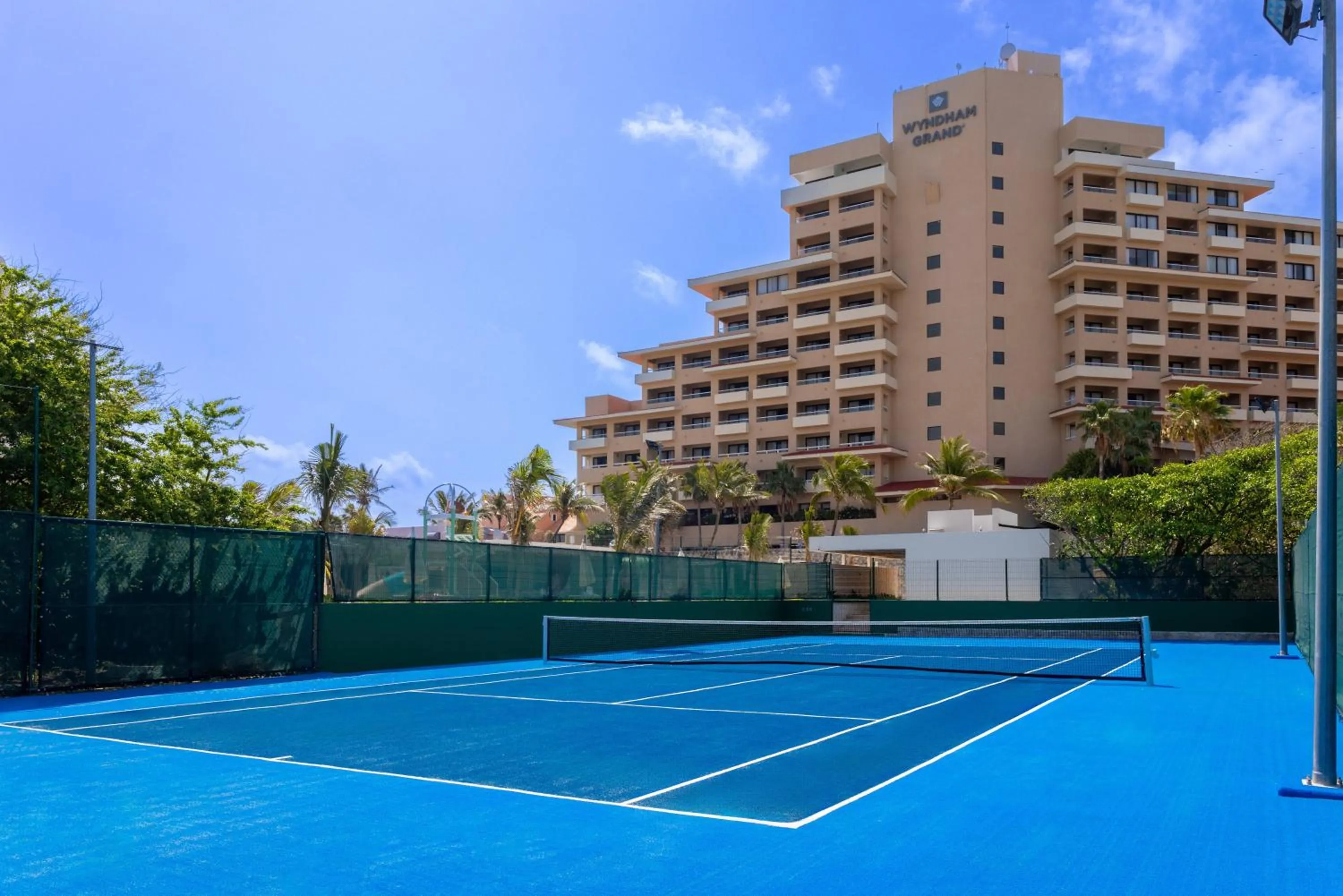 Tennis court in Wyndham Grand Cancun All Inclusive Resort & Villas