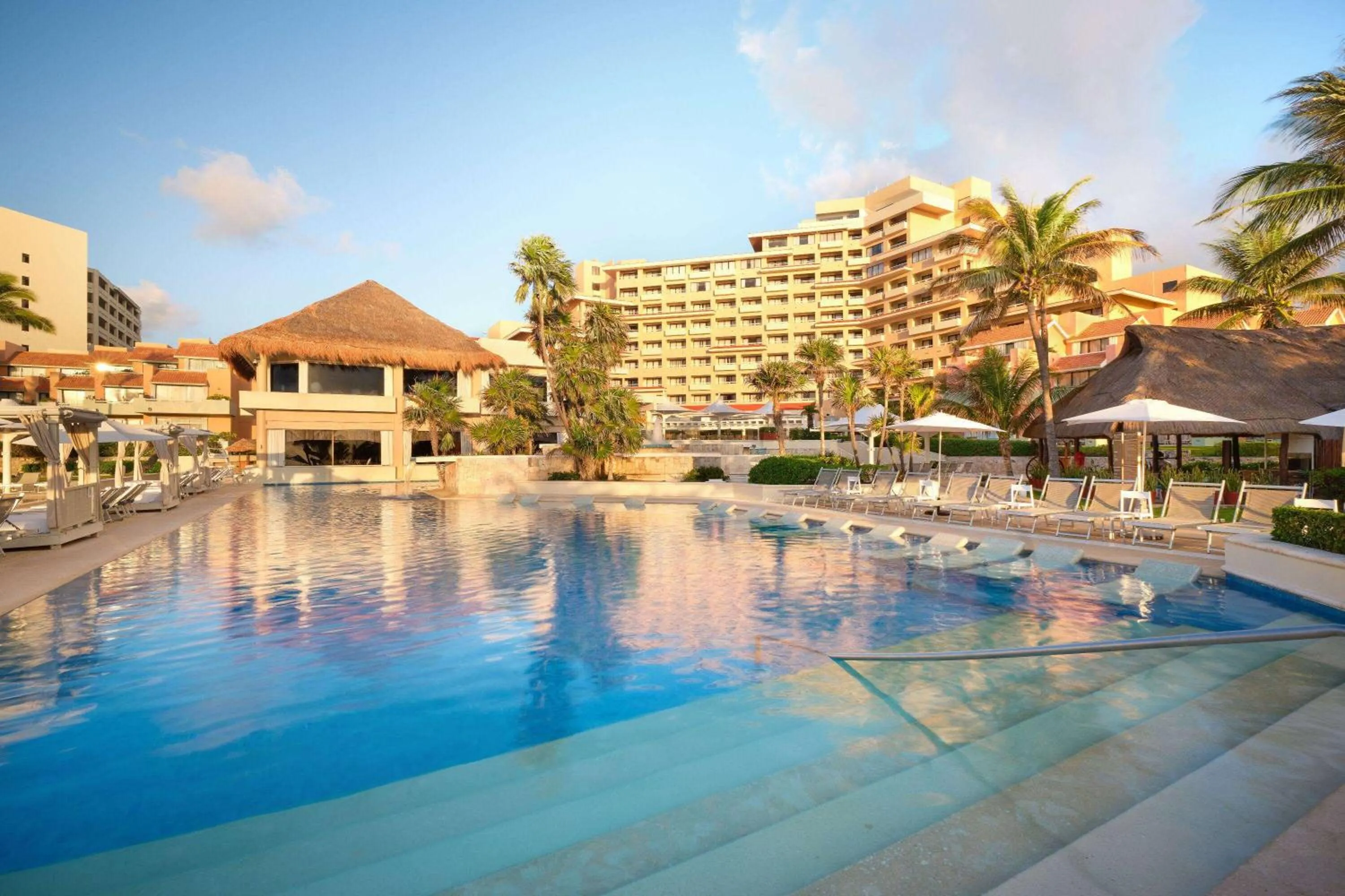 Pool view in Wyndham Grand Cancun All Inclusive Resort & Villas