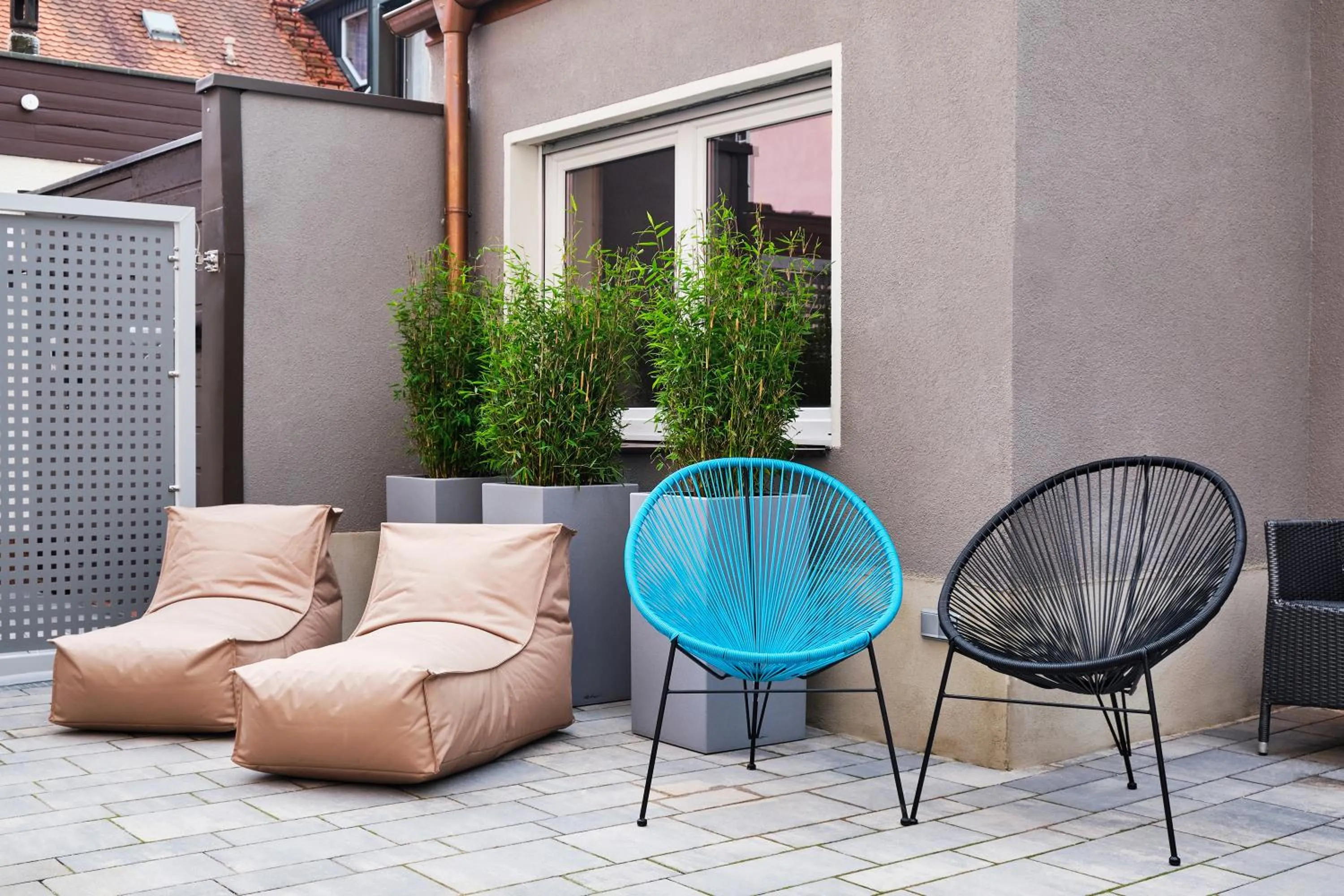 Patio in The Kepos Hotel Erlangen