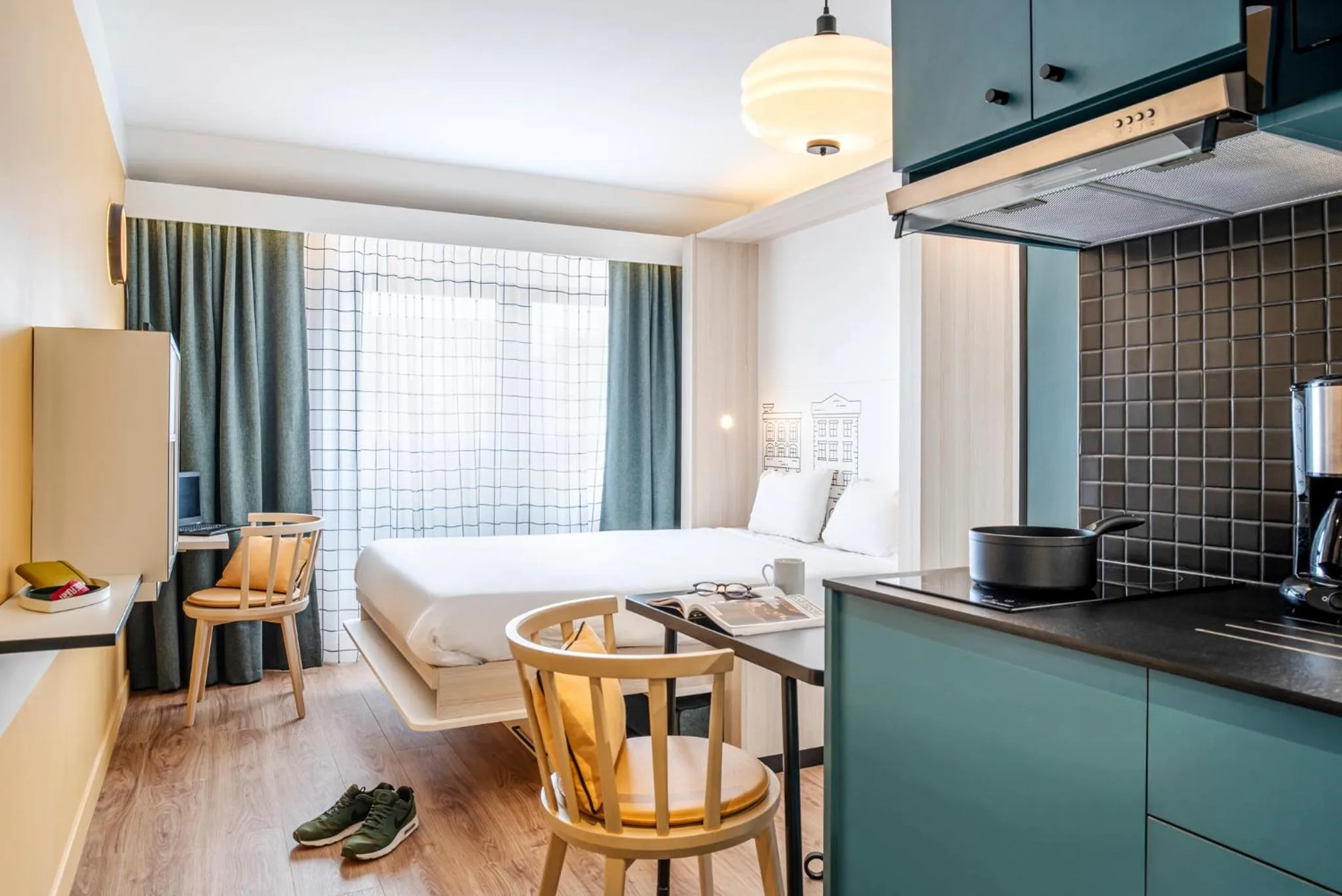 Bed in Aparthotel Adagio Access Kiel City