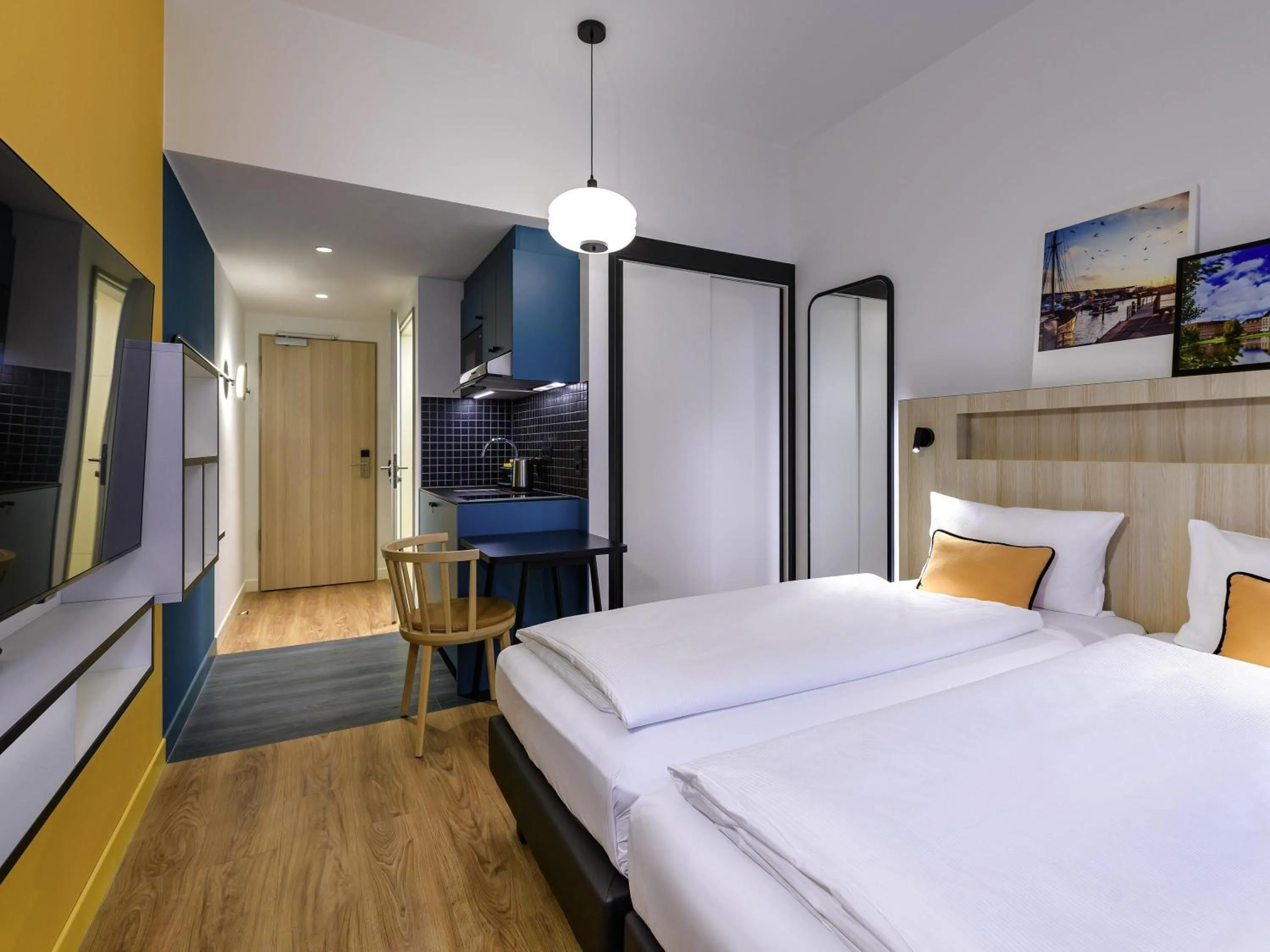 Bedroom, Bed in Aparthotel Adagio Access Kiel City