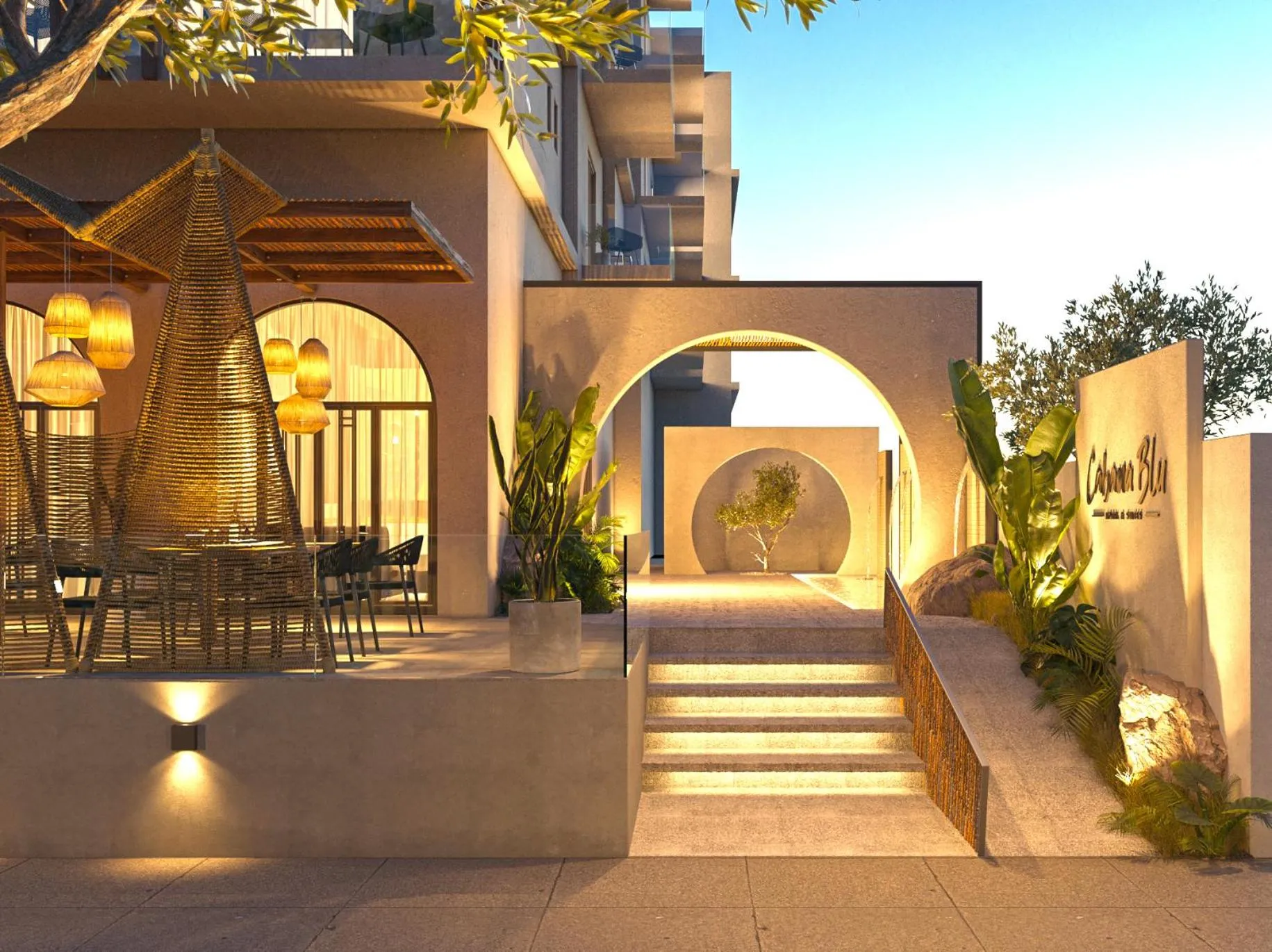 Facade/entrance in Cabana Blu Hotel & Suites