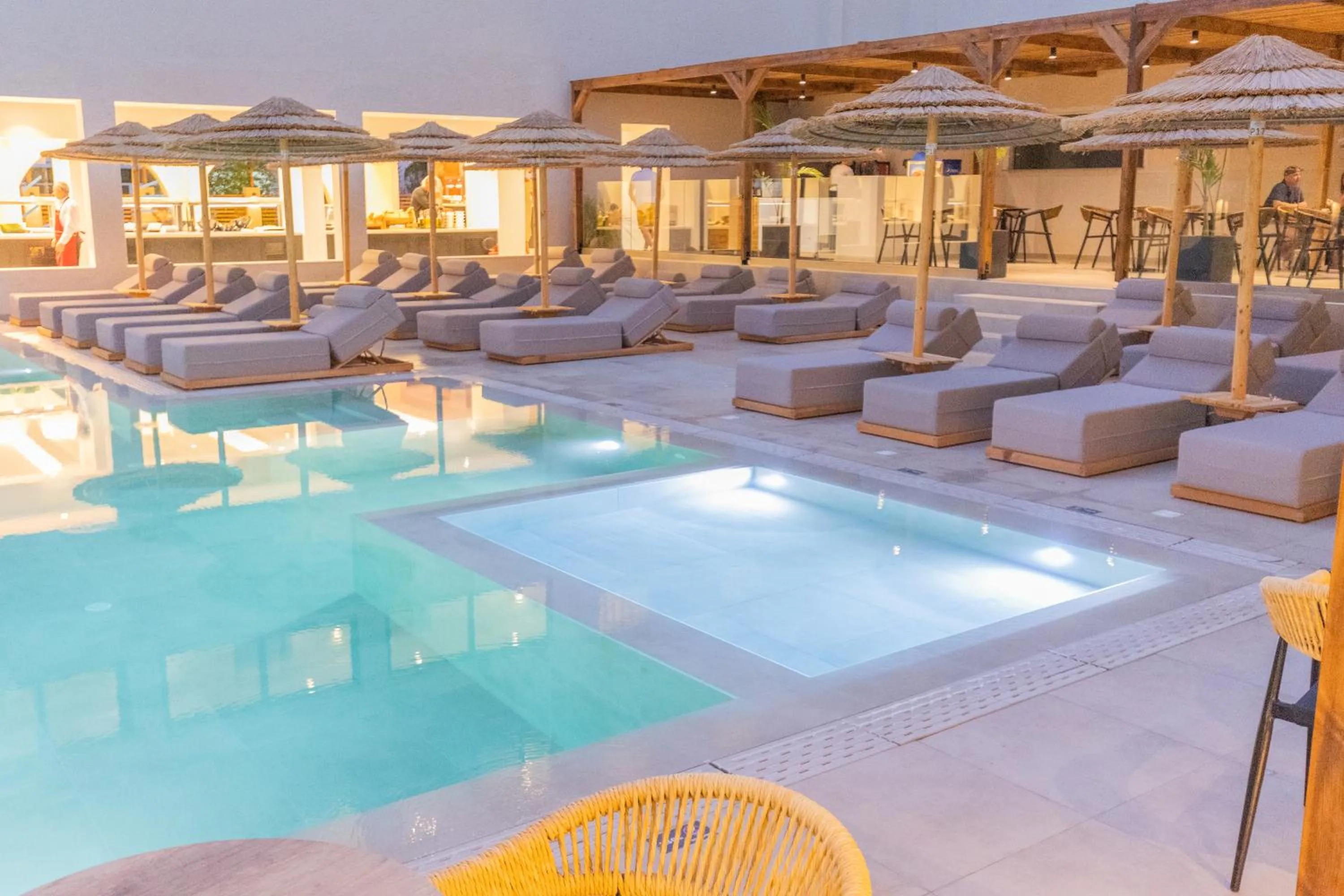 Swimming pool in Cabana Blu Hotel & Suites