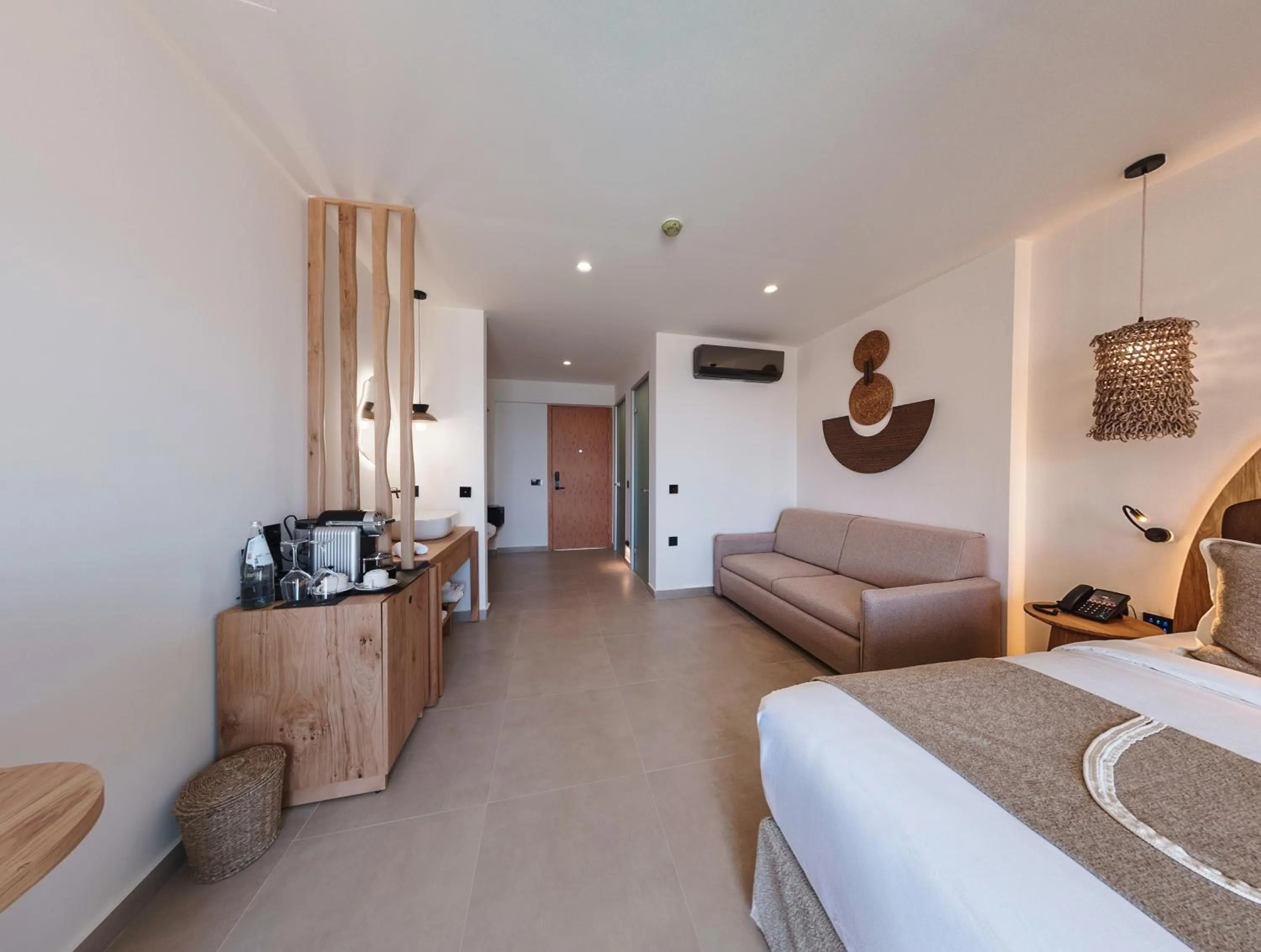 Bed in Cabana Blu Hotel & Suites